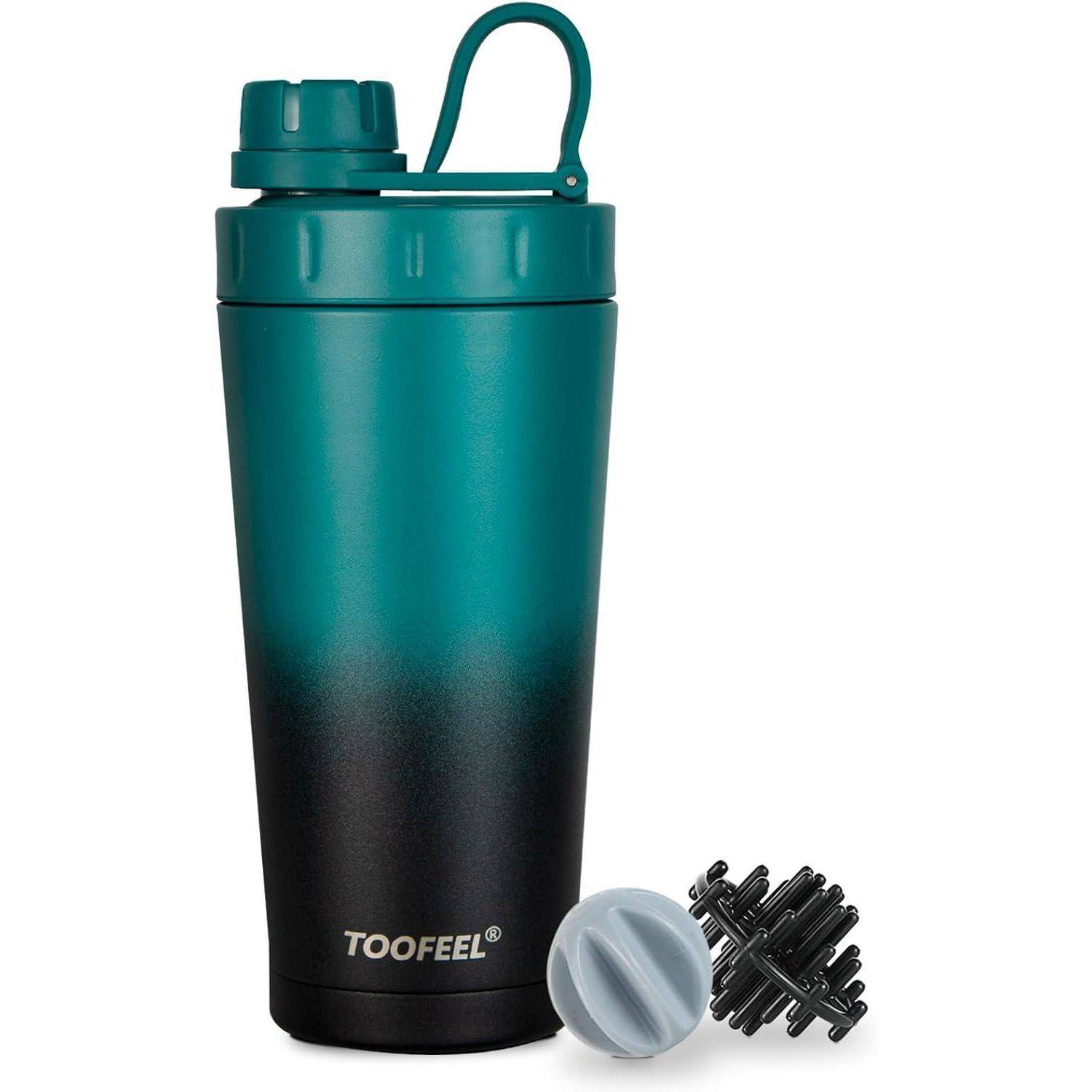 Edelstahl Shaker Flasche doppelwandig isoliert Protein Shaker Becher