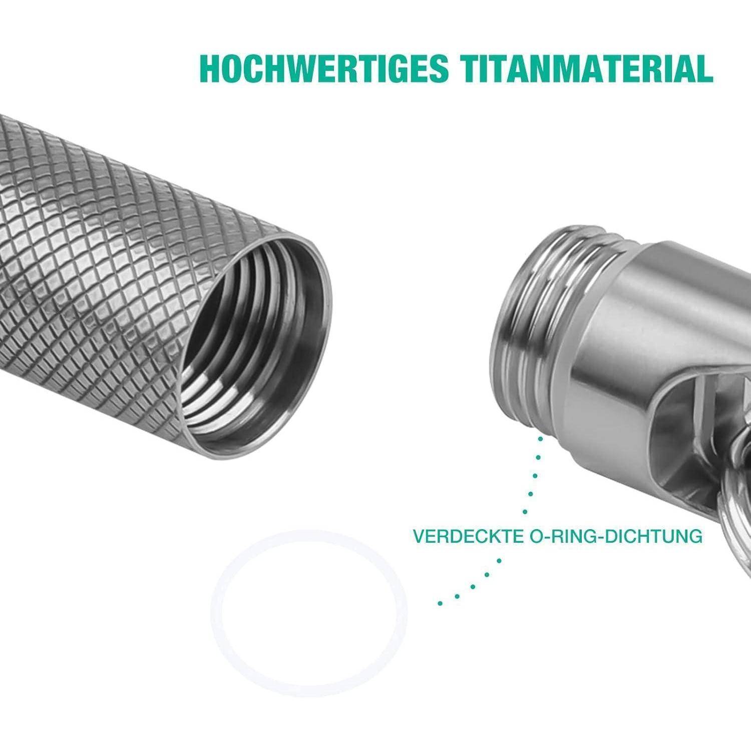 Mini Titan Pillendose Schlüsselanhänger wasserdicht für