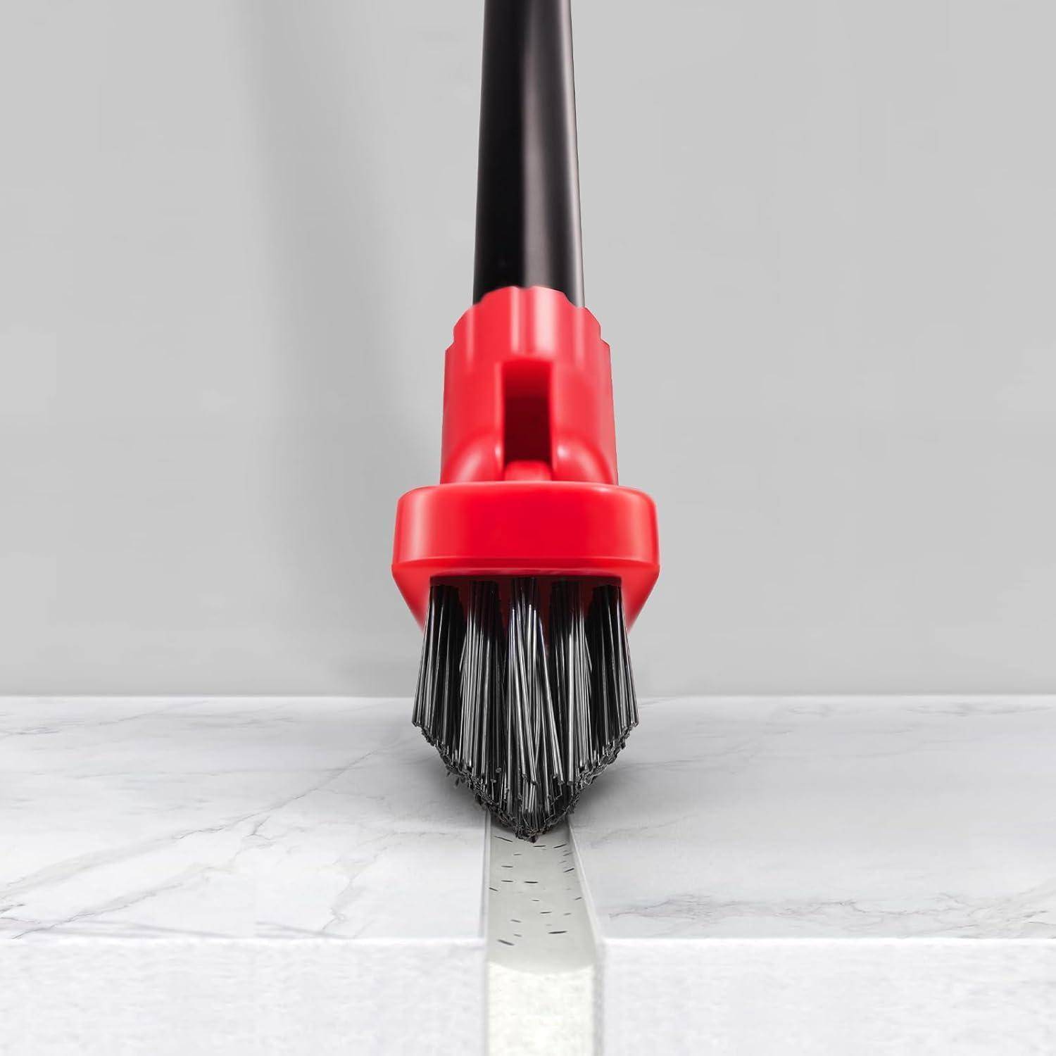 V-förmige Fugenbürste 132cm Lang Bodenschrubber mit Steifen Bürsten