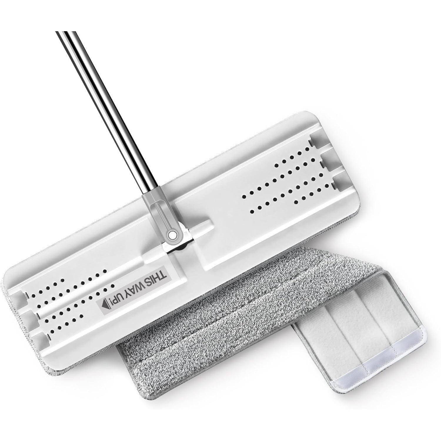 Bodenwischer Mikrofaser Mops Staub Nass Flacher Wischmopp waschbaren