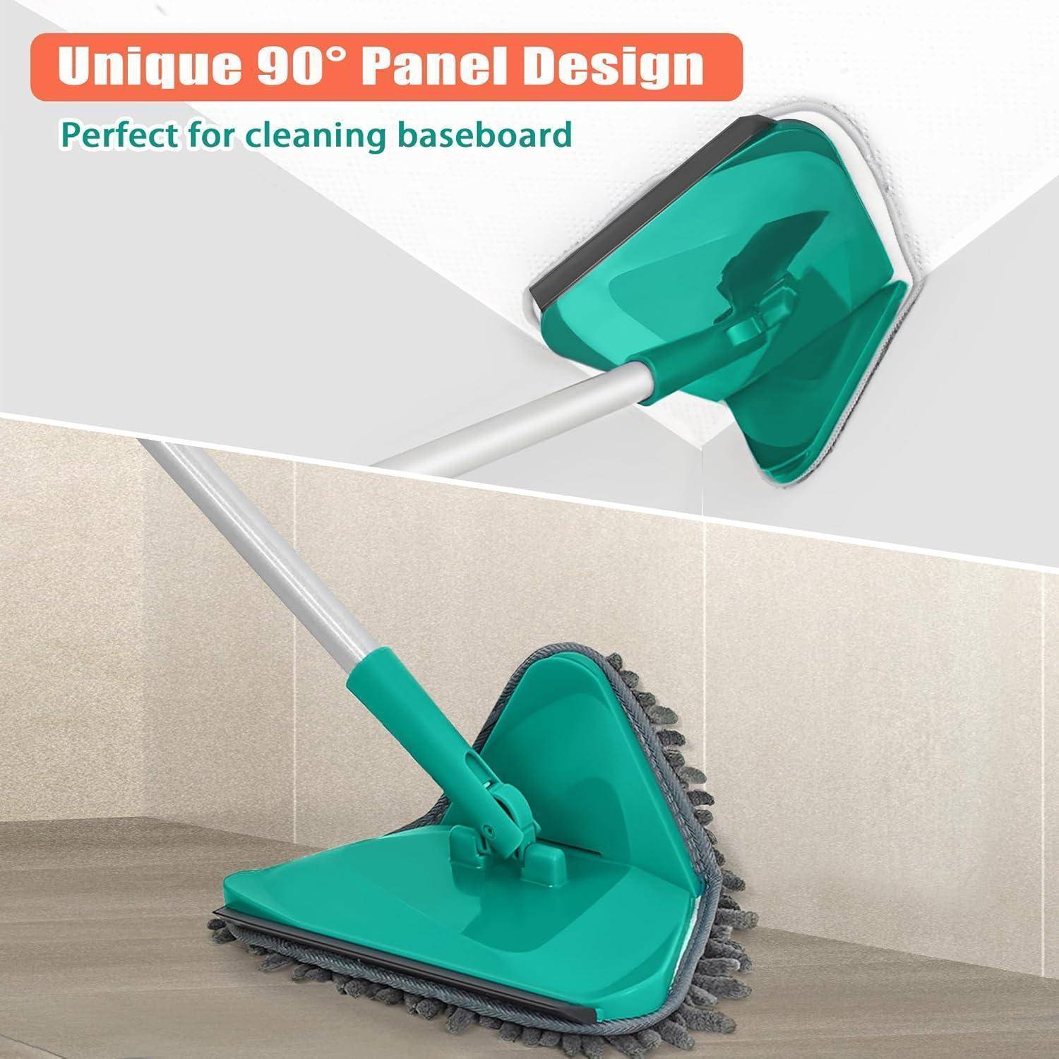 Bodenwischer Wischmopp 200CM Lang Griff 3-In-1 Mop 6 Ersatz Pads