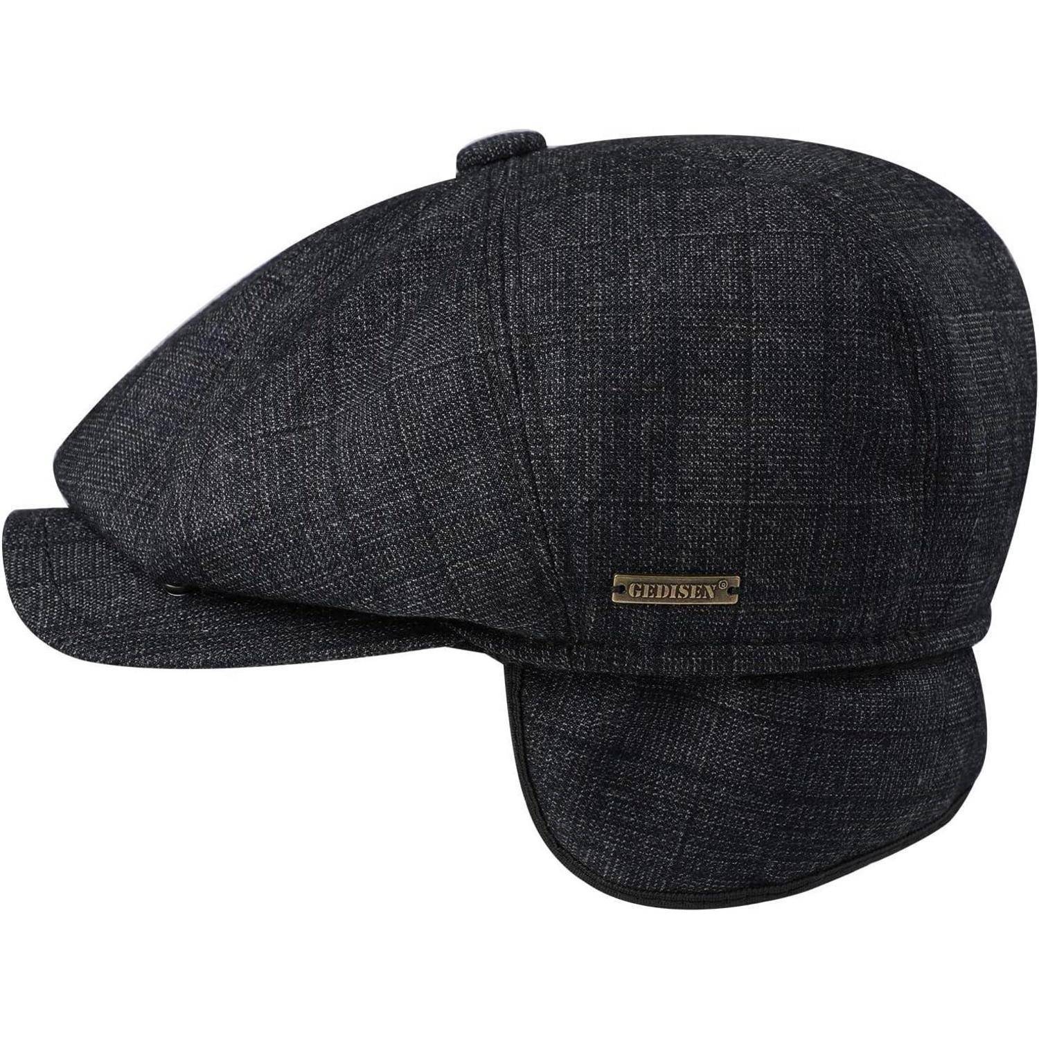 Schiebermütze Herren Flatcap Newsboy Einheitsgröße Marineblau