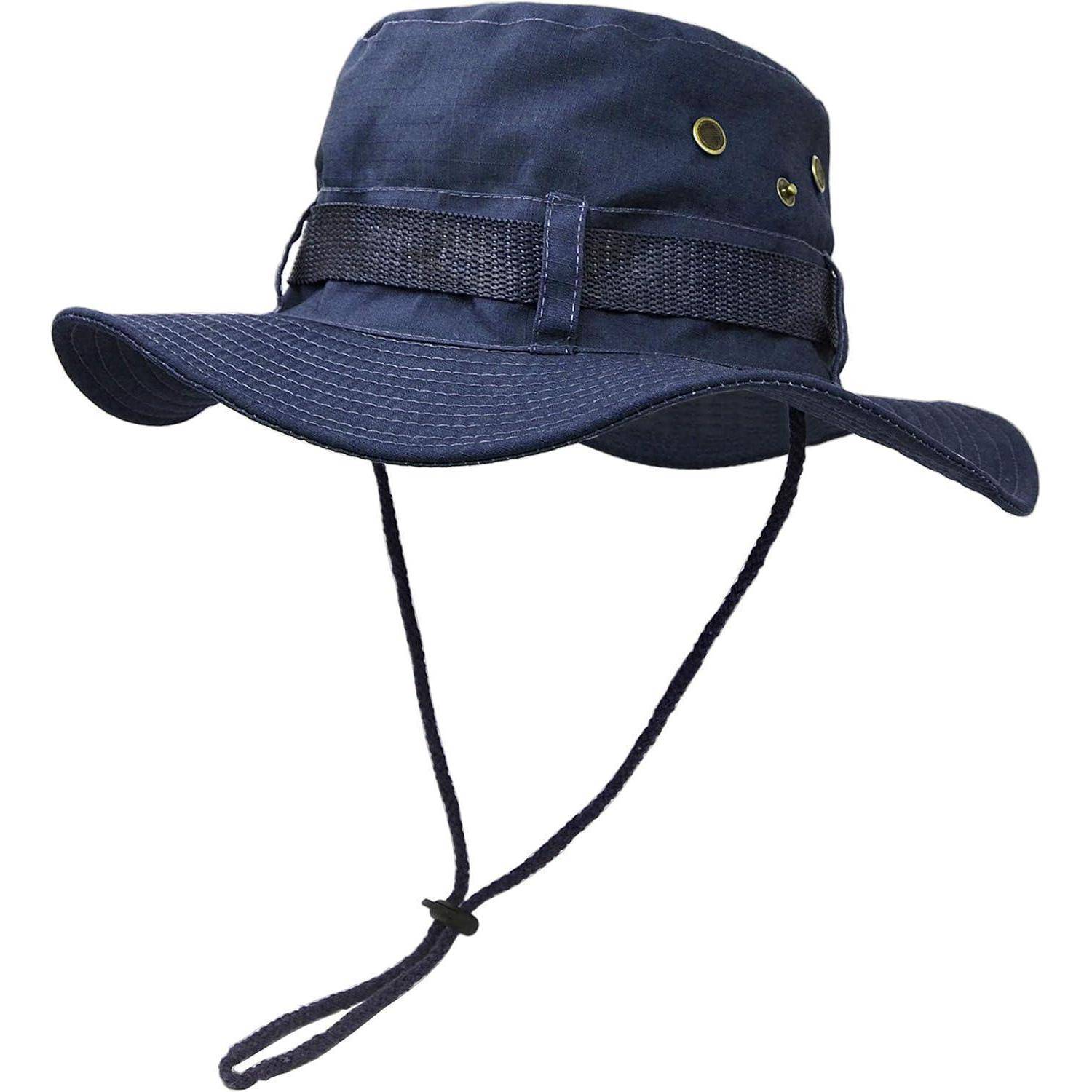 Sonnenhut Buschhut Krempe Angeln Jagd Camping M Dunkelblau