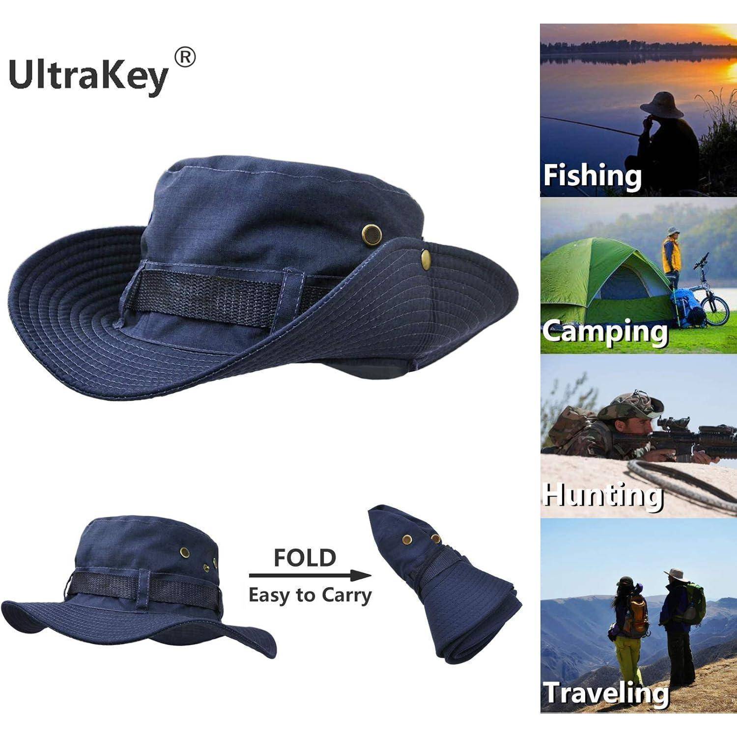 Sonnenhut Buschhut Krempe Angeln Jagd Camping M Dunkelblau