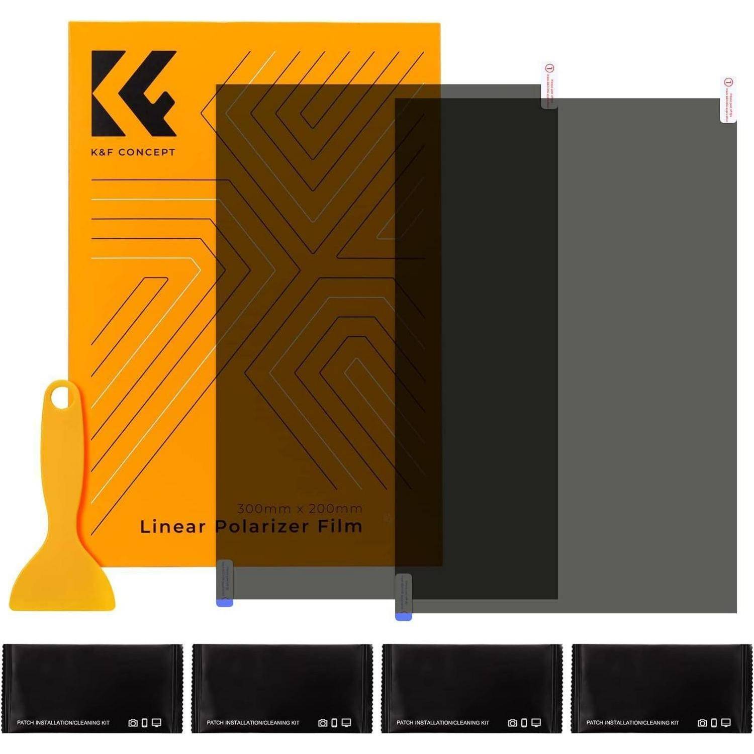 Polarisationsfolie Polfilter 300x200mm 0,21 linear 90 Grad 2 Stück