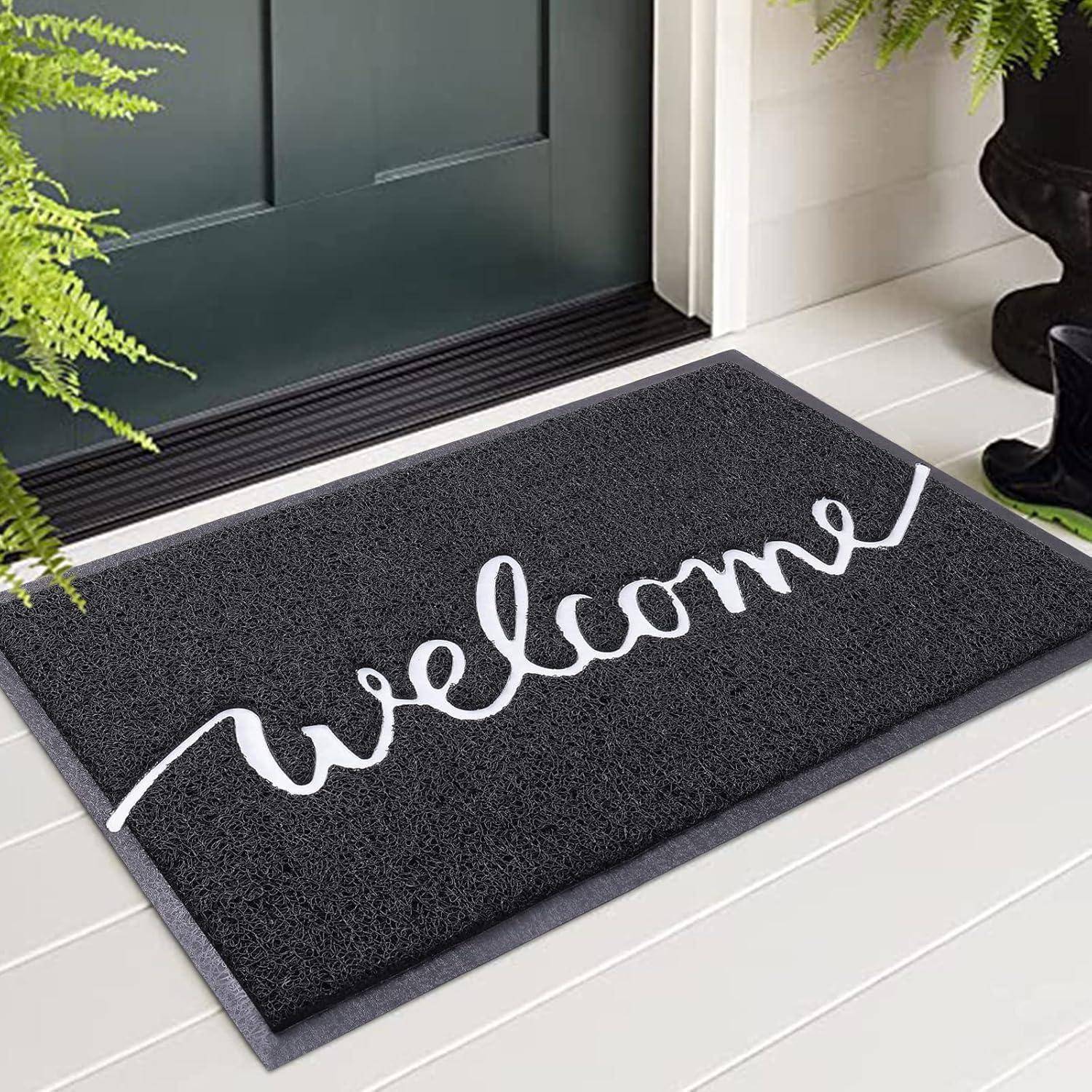 Fußmatte 60 x 90 cm (Rechteckig) Schwarz-weiß Welcome