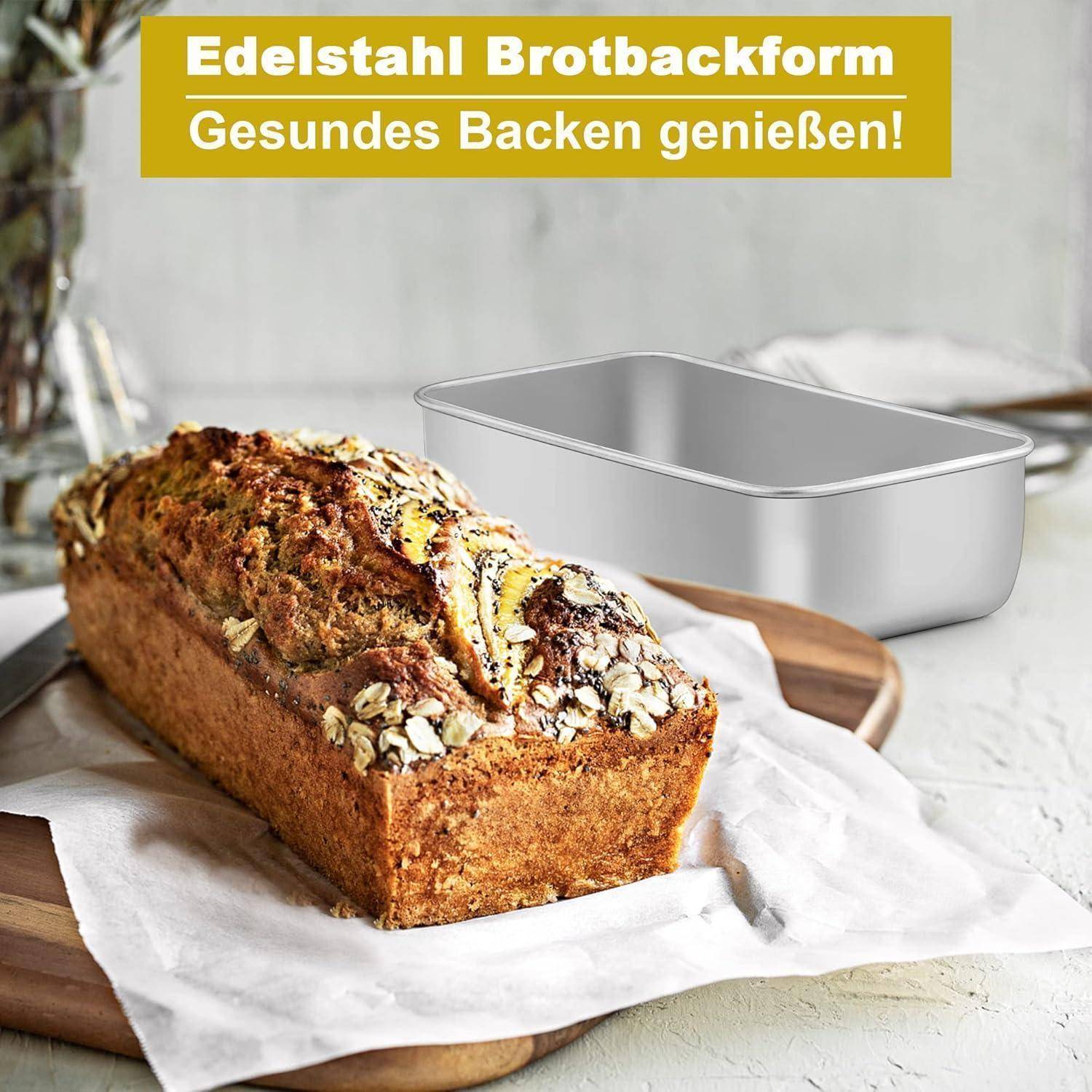 Kastenform Brotbackform Rechteckig Spülmaschinenfest 1 Stück Edelstahl