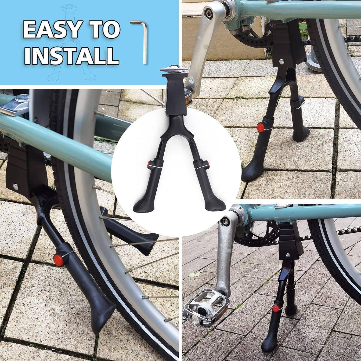 Fahrradständer Aluminium höhenverstellbar 24 28 Zoll Zweibein-Ständer