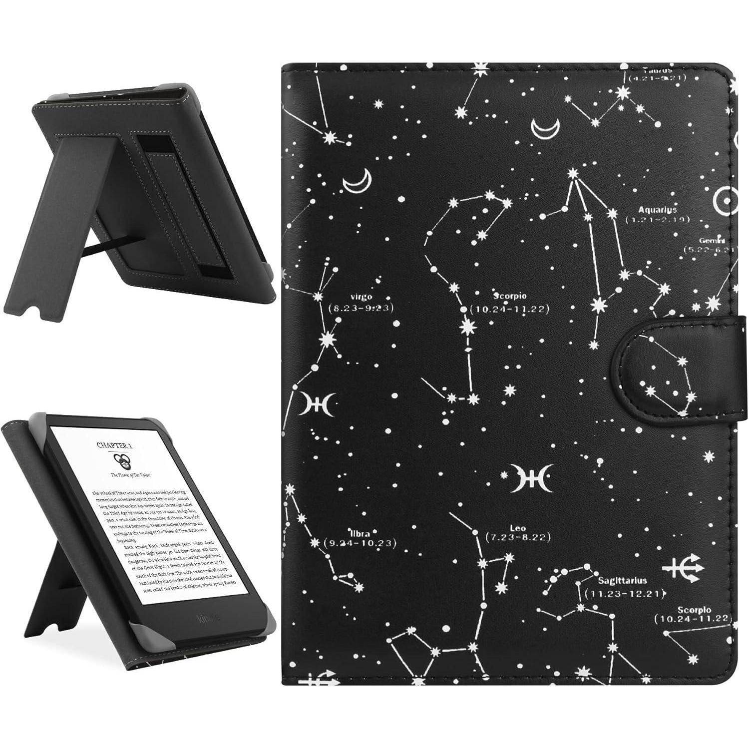 Hülle Universal 6-6.8 Ebook Reader Leder Stand Constellation