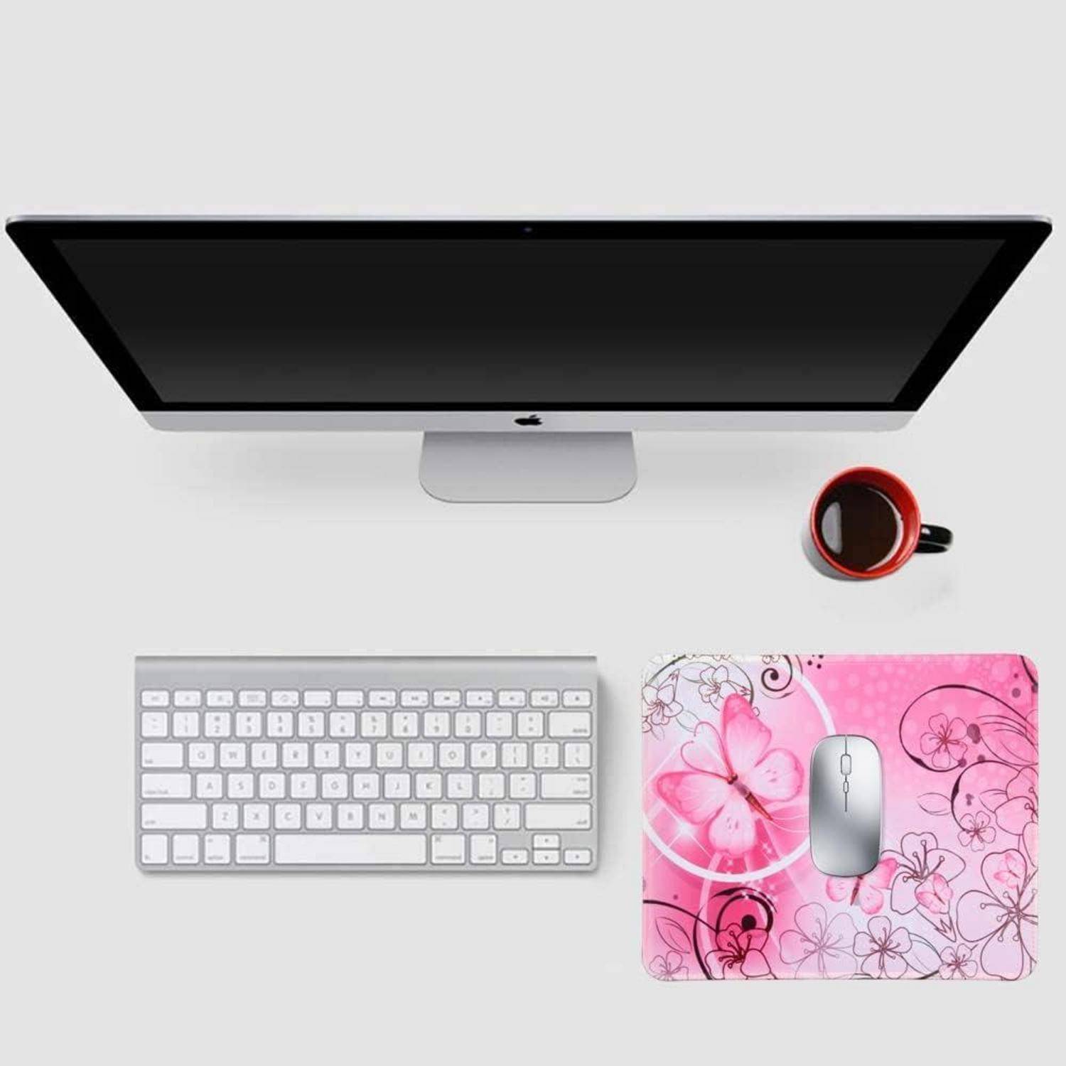 Mauspad Gaming gestickte Kanten 26x21x0.3cm PC Laptop 25579