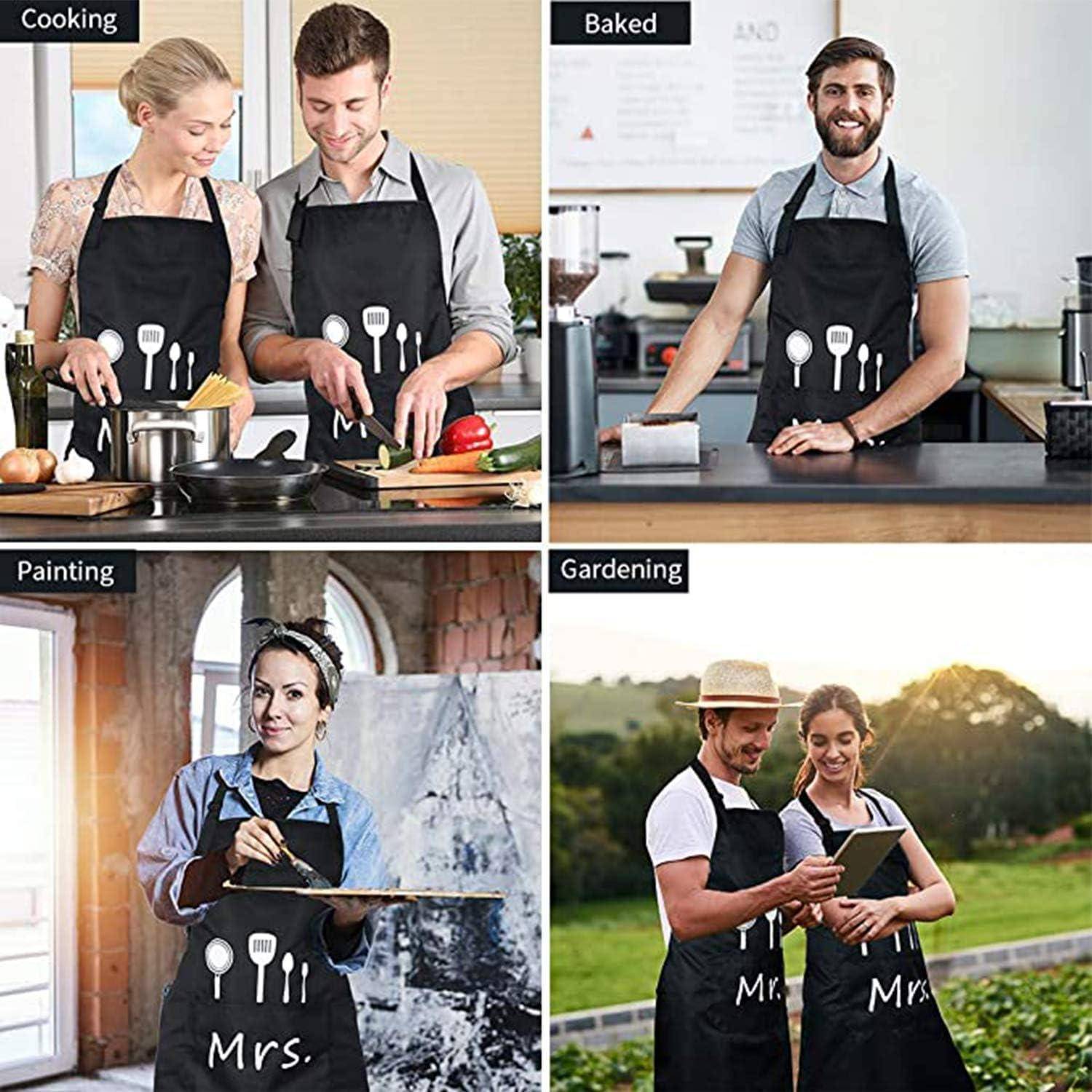 Kochschürze 2 Taschen Nackenbügel Grill Garten Schwarz