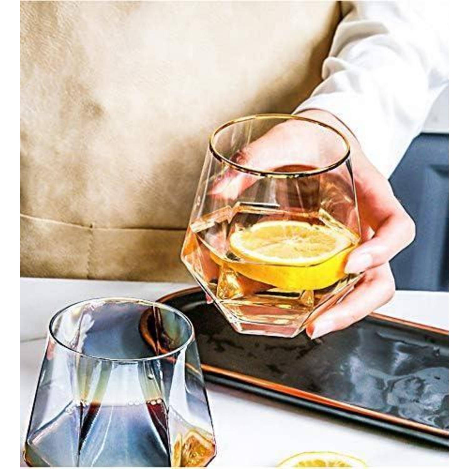 Diamond Whisky Glasses 6er Set 300 Ml Moderne