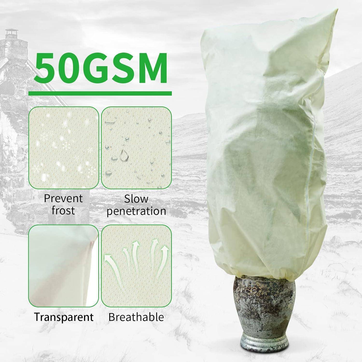 Winterschutzhaube Pflanzen Zugband Frostschutz 50g 120cm x 180cm 2pcs