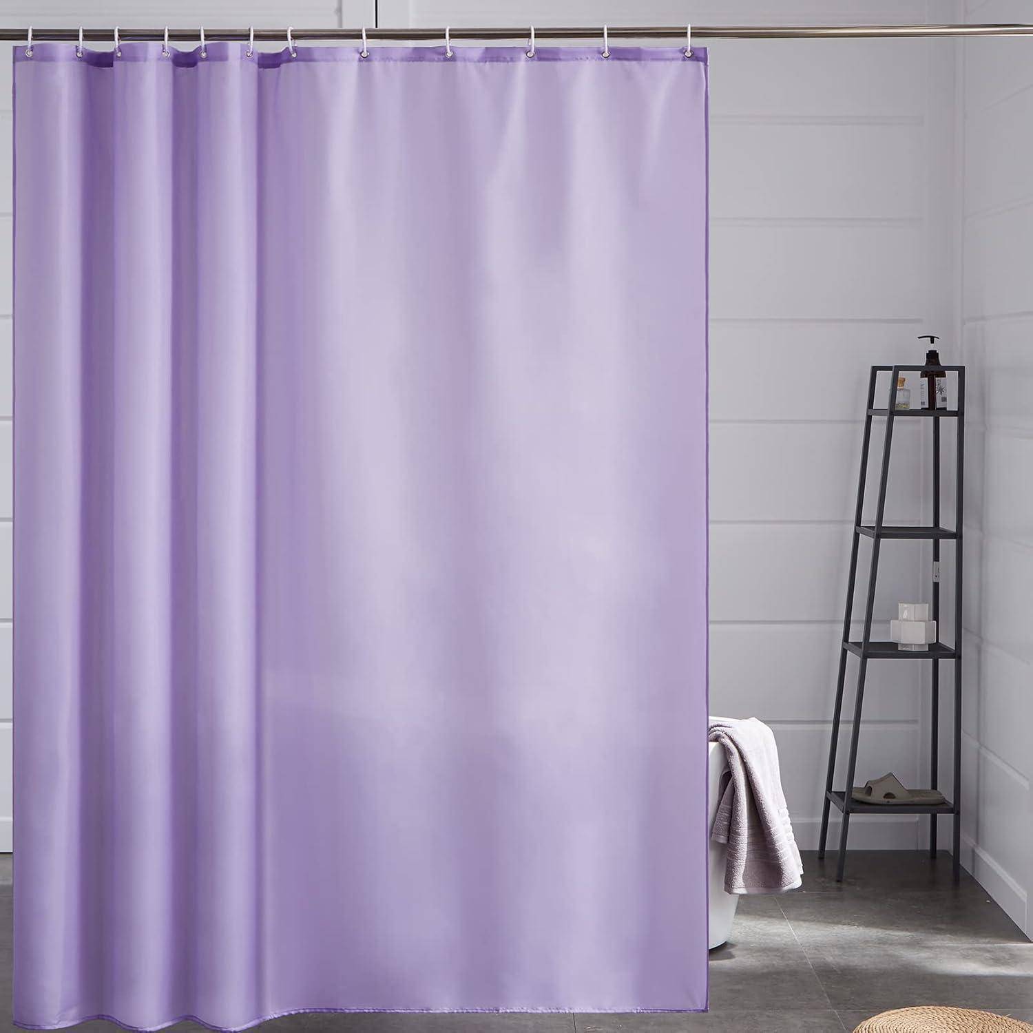 Duschvorhang Überlänge Antischimmel H240 x B200 cm (1er Pack) Lila