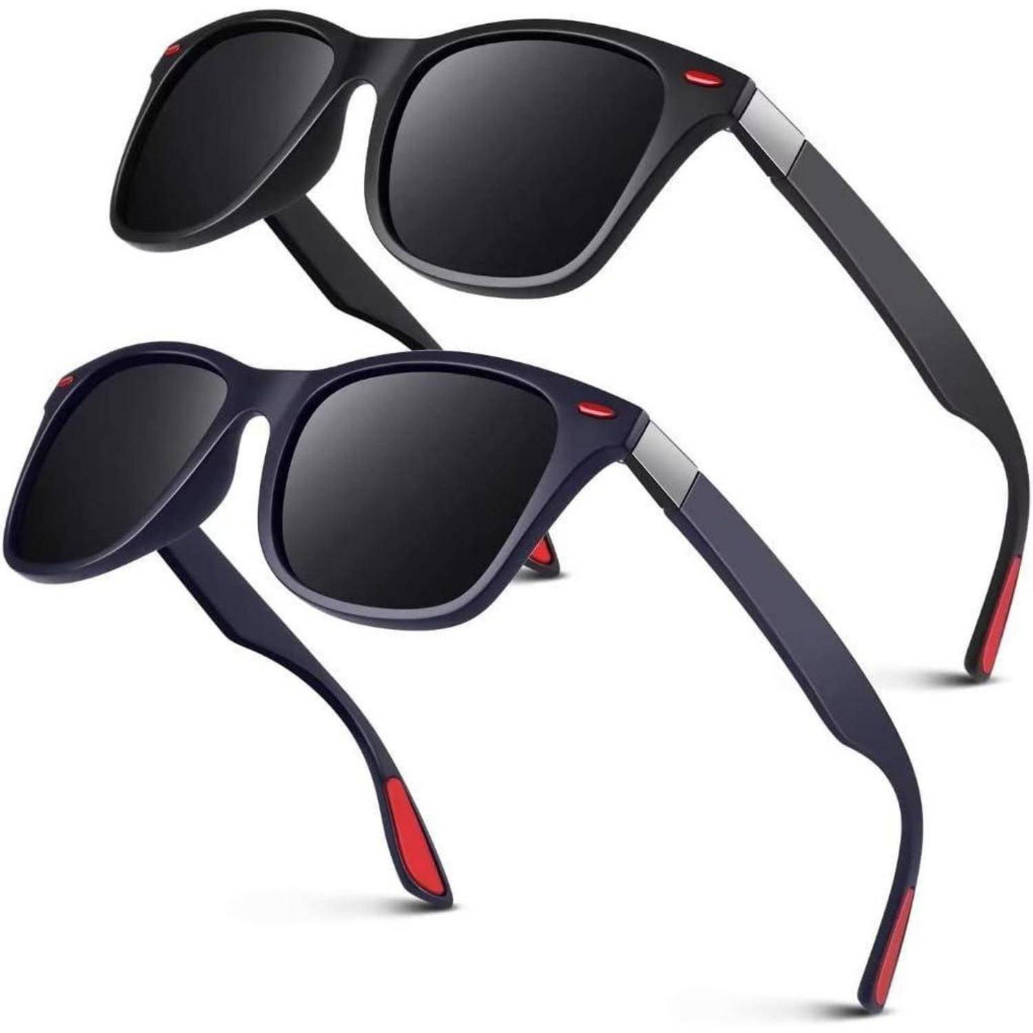Sonnenbrille Herren Damen Matt Blau Grau Matt Schwarz Grau Rot Niete
