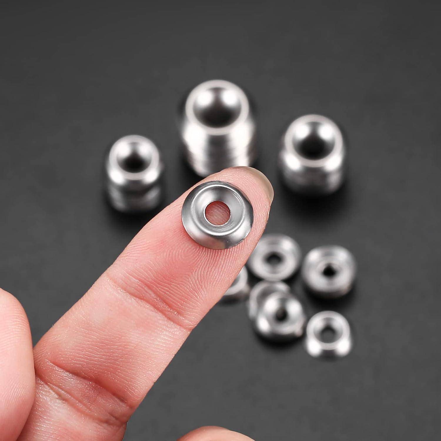 Unterlegscheiben Rosetten Edelstahl Senkkopf 6 8 10 200Stk 200 Silber