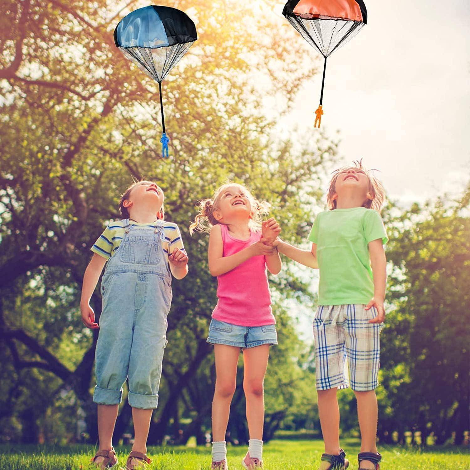 Fallschirmspringer Kinder Wurfspiel Outdoor Gastgeschenke 6 Stk