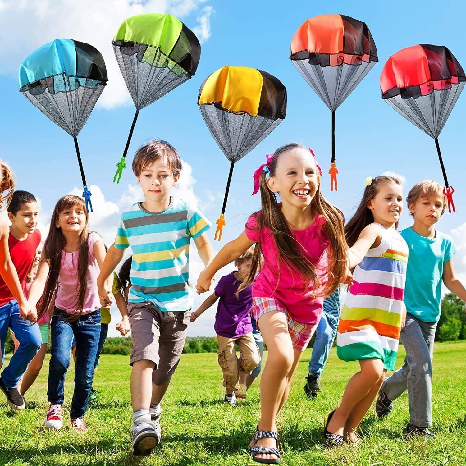 Fallschirmspringer Kinder Wurfspiel Outdoor Gastgeschenke 6 Stk