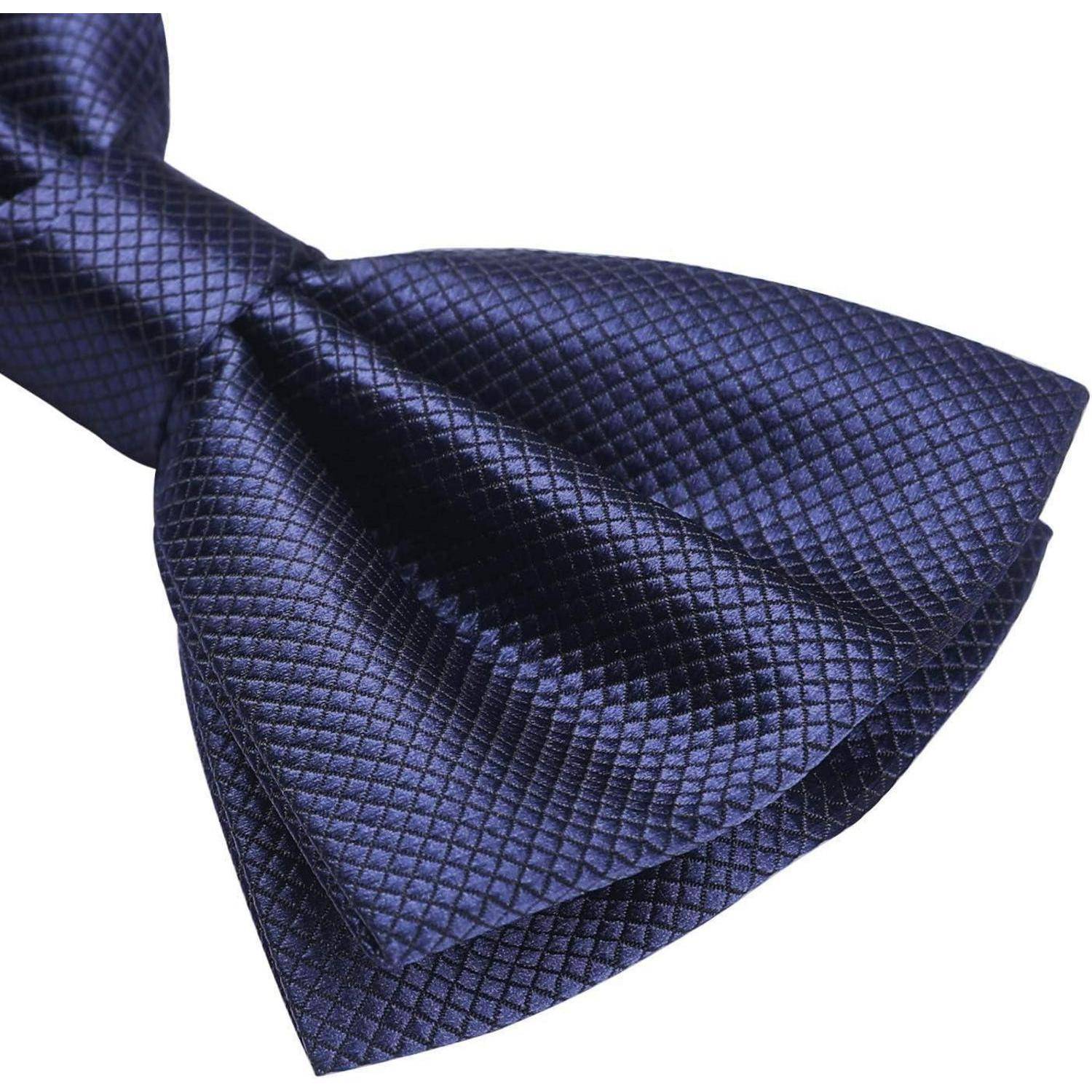 Fliege Herren verstellbar gebunden Paisley Hochzeit Anzug Marineblau