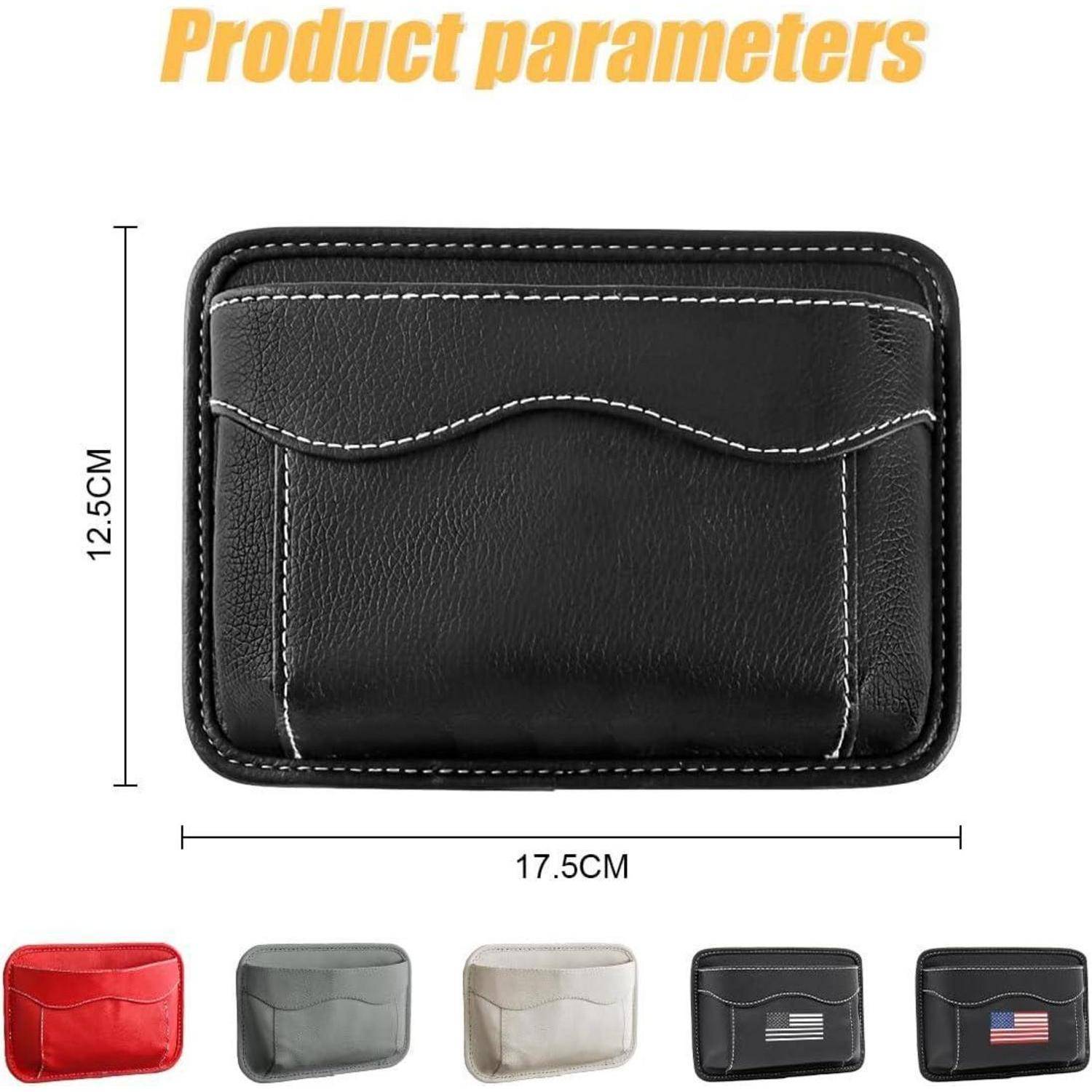 Organizer seitlich mini Leder Autositze Dokumente Grau