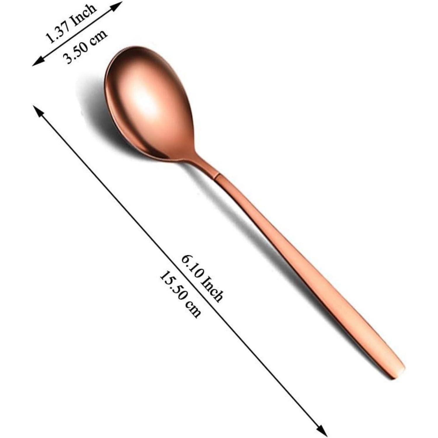 Teelöffel Roségold 12er Set spülmaschinenfest 5. Roségold