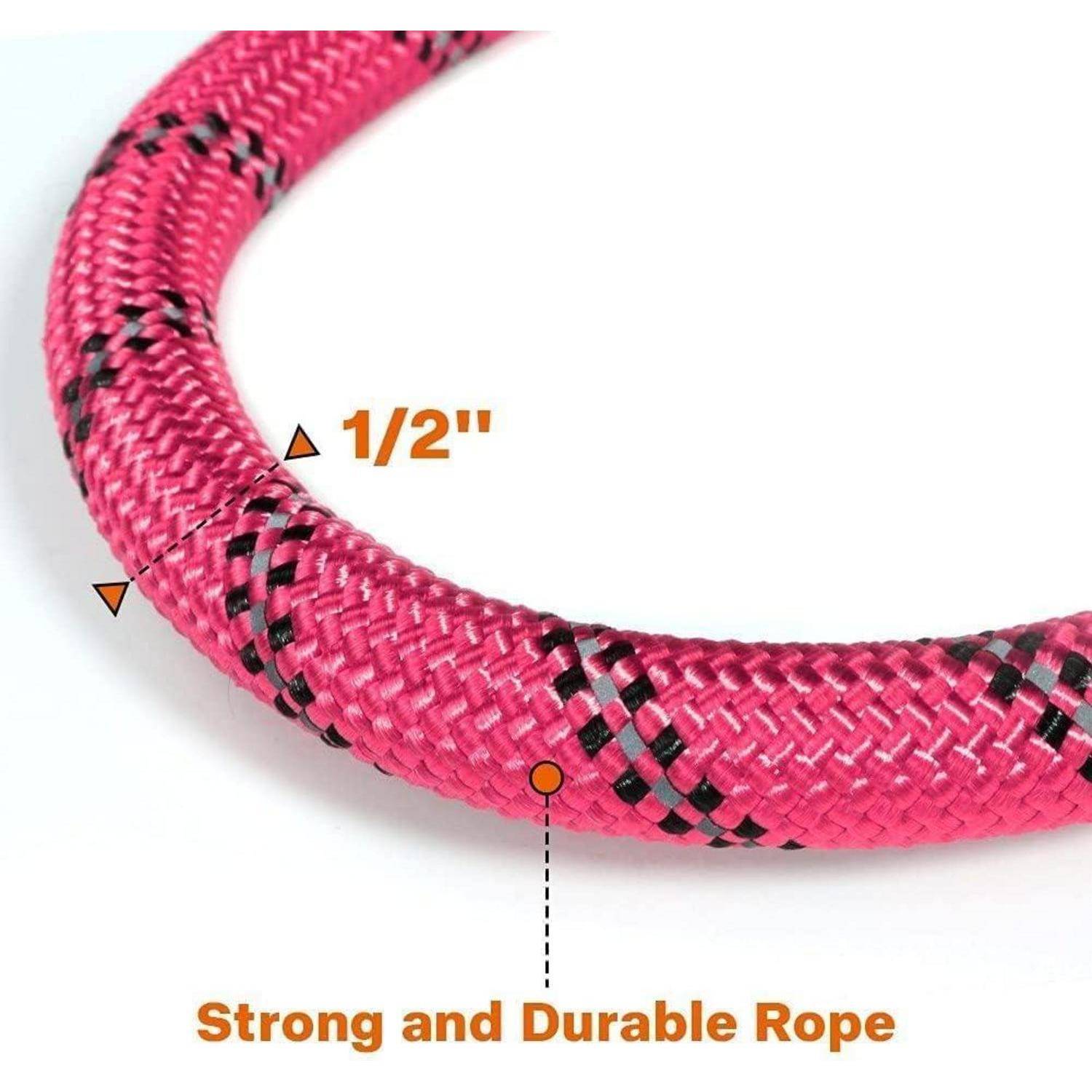 Hundeleine Führleine Gepolsterter Griff 180x1.2 cm 1er Pack Pink