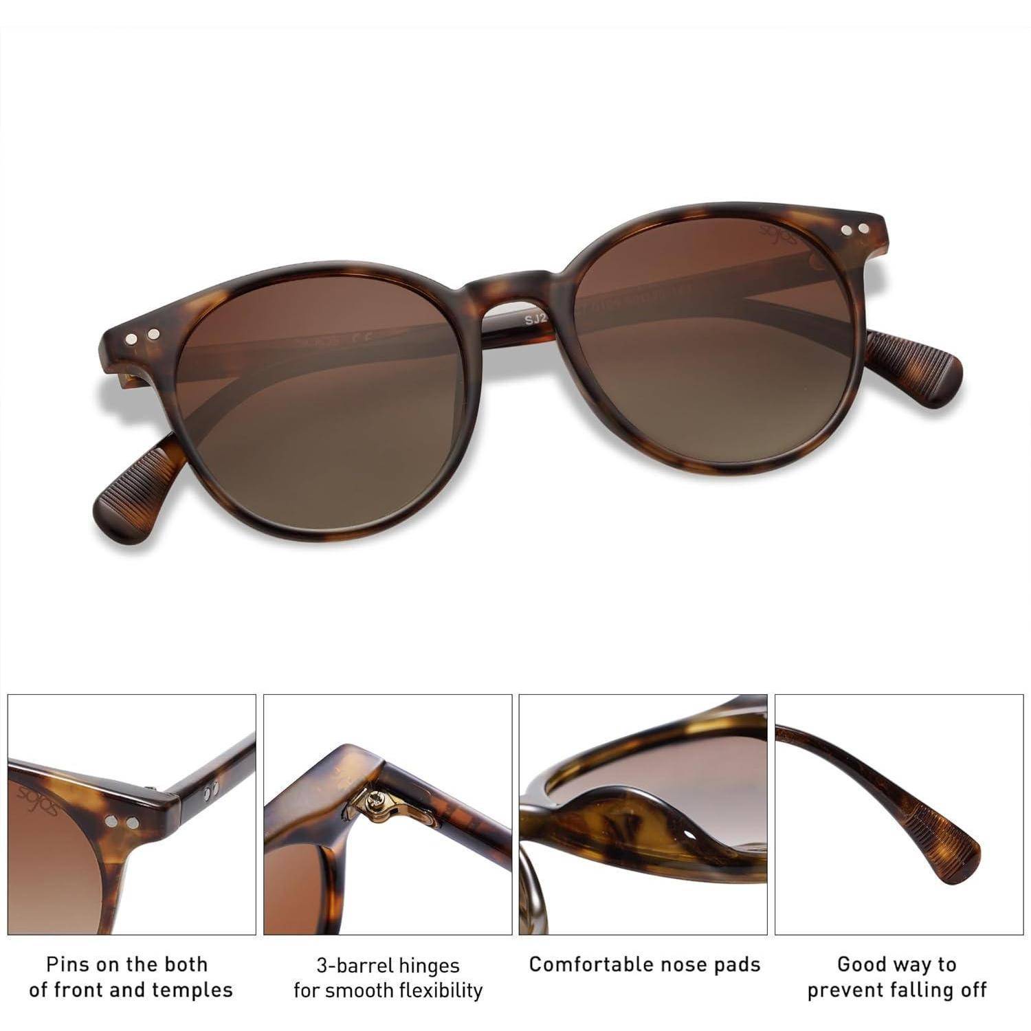 Sonnenbrille polarisiert Schildkröten Rahmen Gradient Braune Linse
