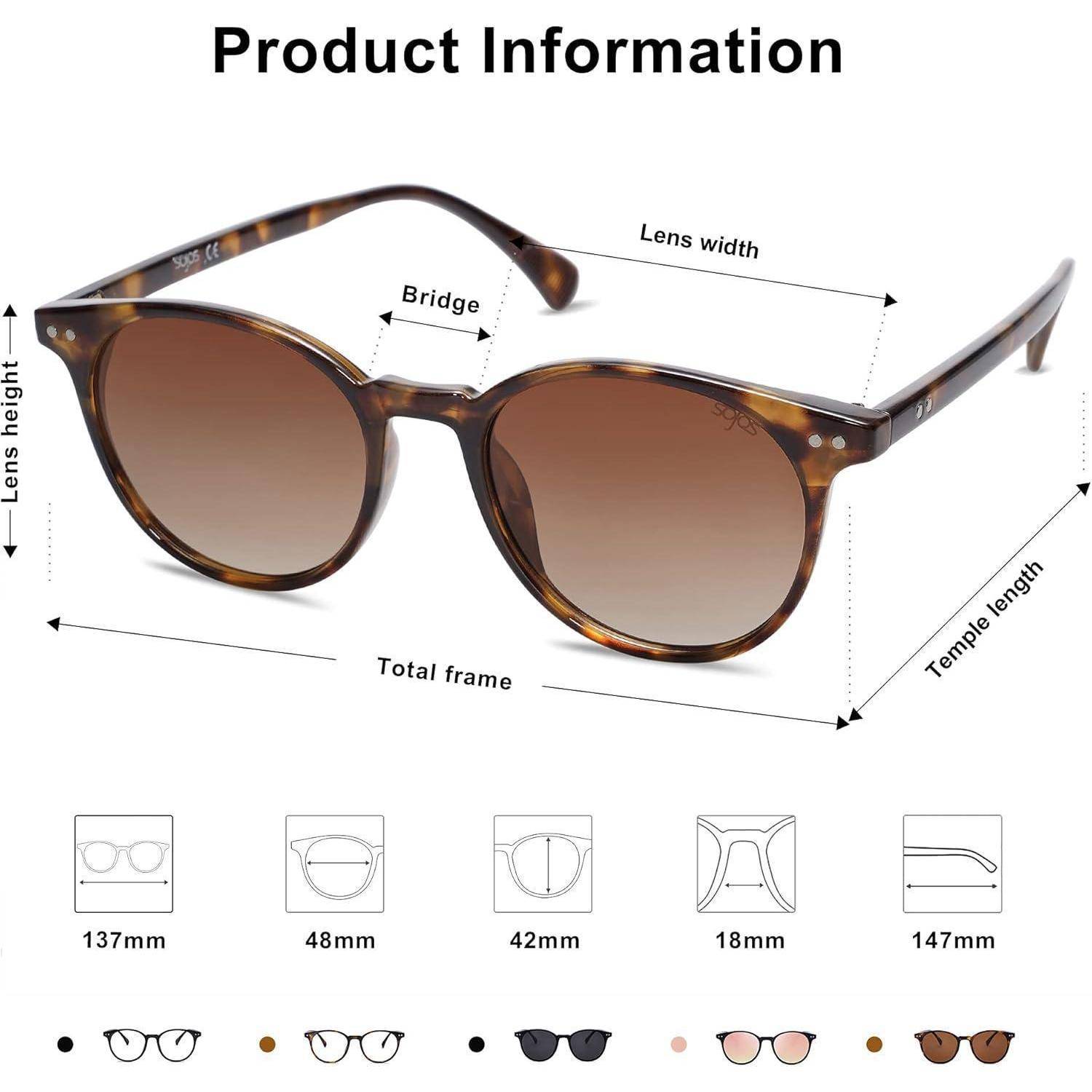Sonnenbrille polarisiert Schildkröten Rahmen Gradient Braune Linse