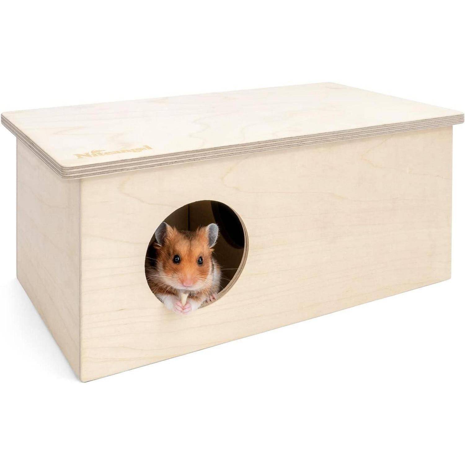 Hamsterlabyrinth Birkenkammer Waldhaus Versteck mit 2 Kammern groß