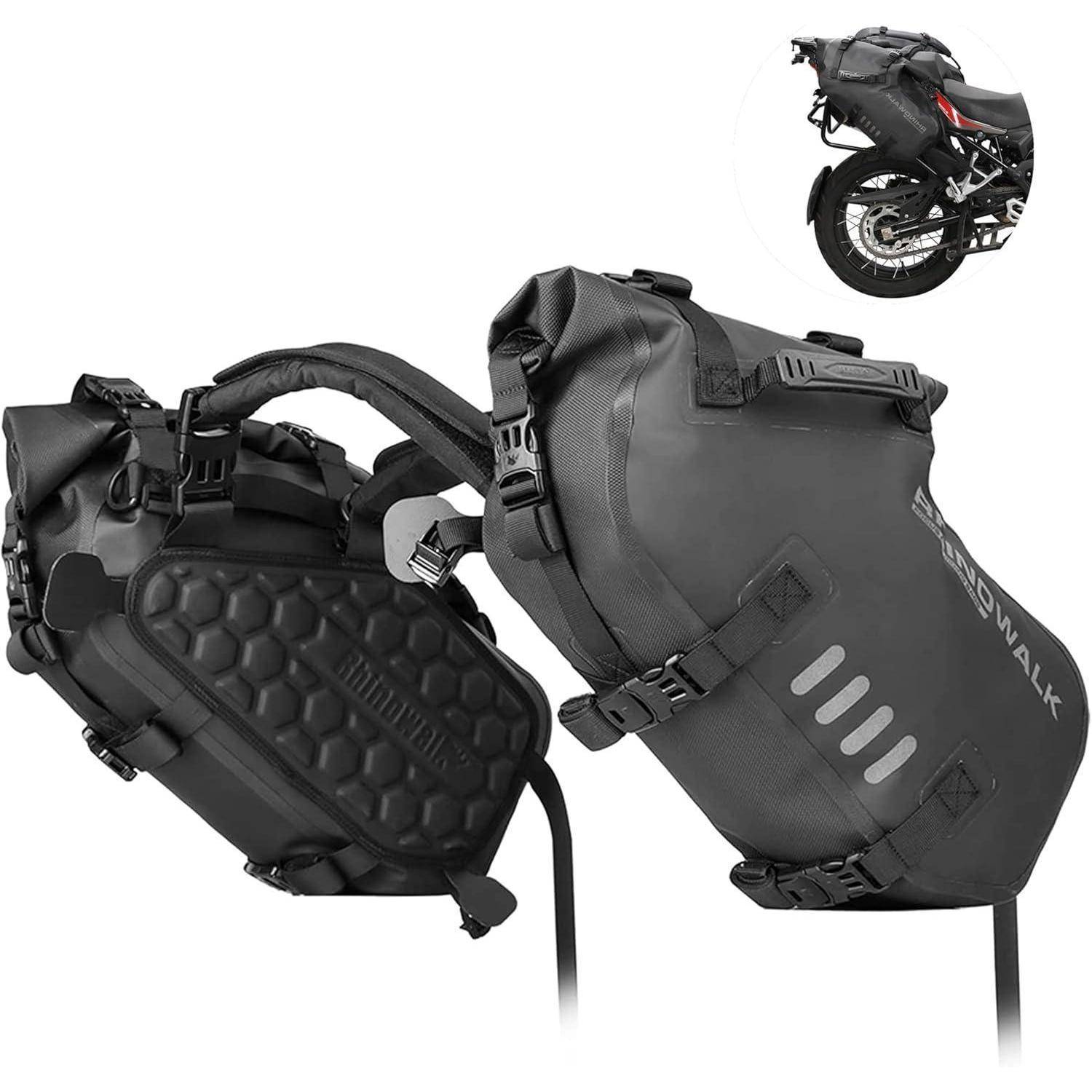 Satteltasche 18L 2x9L Wasserdicht Seitentasche Hecktasche Schwarz 18l