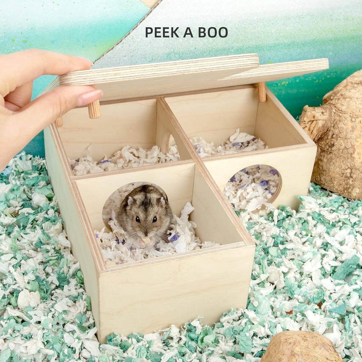 Hamsterhaus Mehrkammer Labyrinth Hamster Mäuse 3-Zimmer Klein