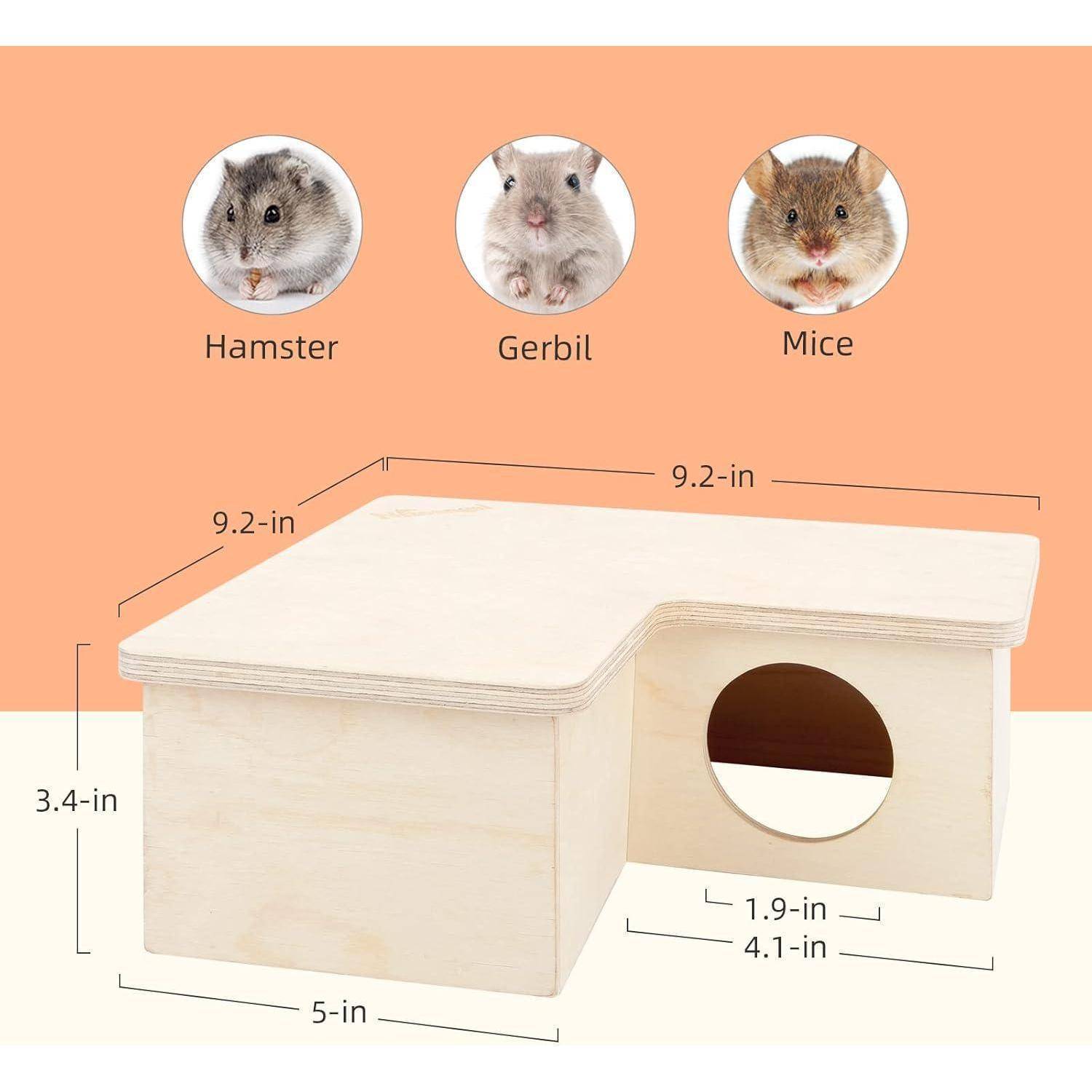 Hamsterhaus Mehrkammer Labyrinth Hamster Mäuse 3-Zimmer Klein