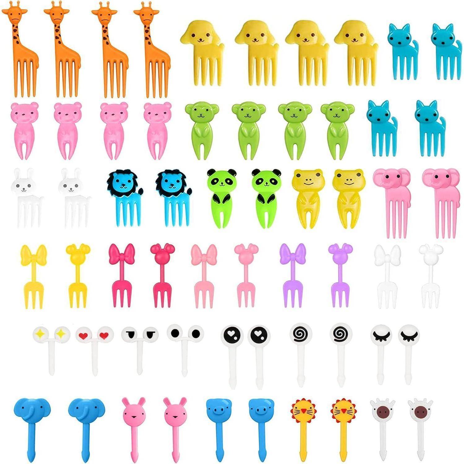 Obstgabeln Zahnstocher Mini Cartoon Bento Kinder Kuchen SGC-60PCS