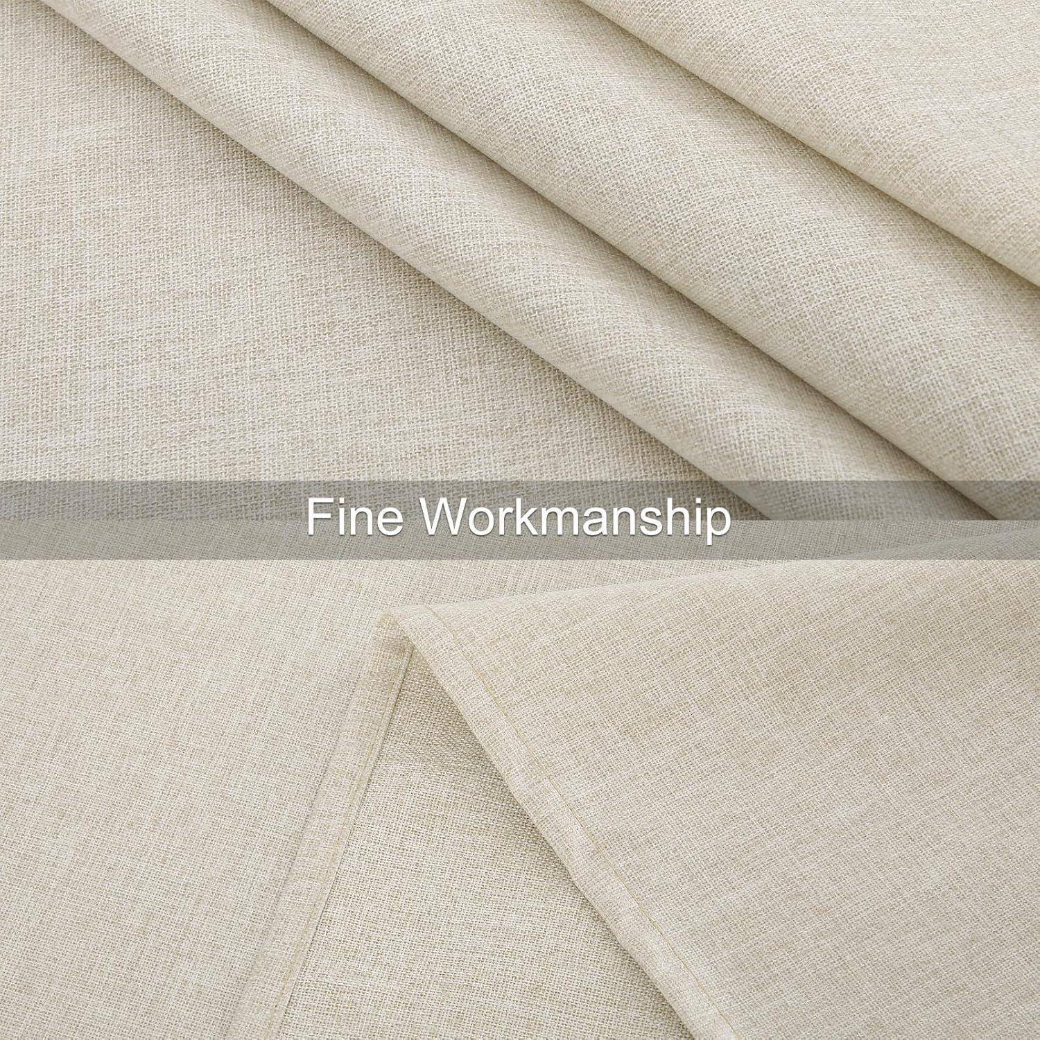 Gefaltetes beiges Fabric mit einer strukturierten Oberfläche; überlagernder Text liest sich 