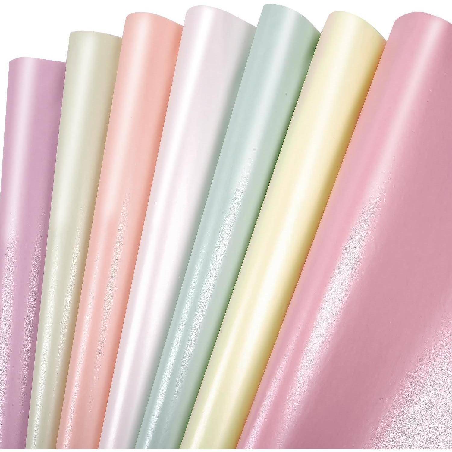 Seidenpapier 105 Blatt 50x35cm 7 Farben Metallic Verpacken Multi