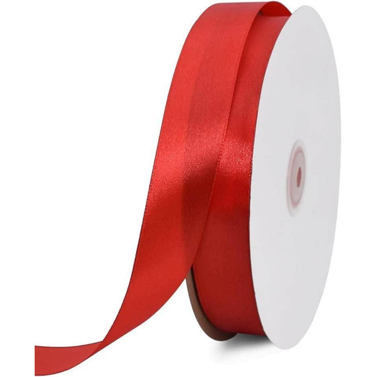 Satinband rot 25 mm 91 m Geschenkband Hochzeit 1 in x 100 yds Red