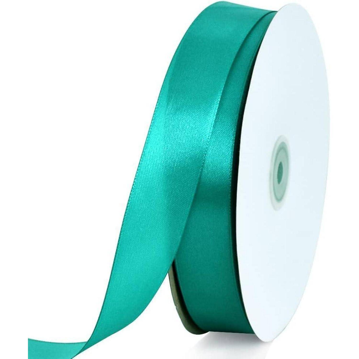 Geschenkband Satin Weihnachtsrot Burgunder 4cm 91m 1 in x 100 yds Teal