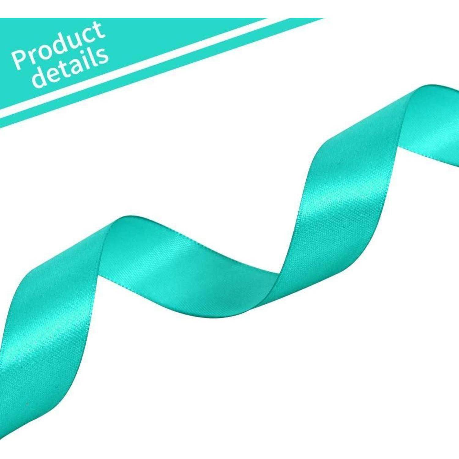Geschenkband Satin Weihnachtsrot Burgunder 4cm 91m 1 in x 100 yds Teal