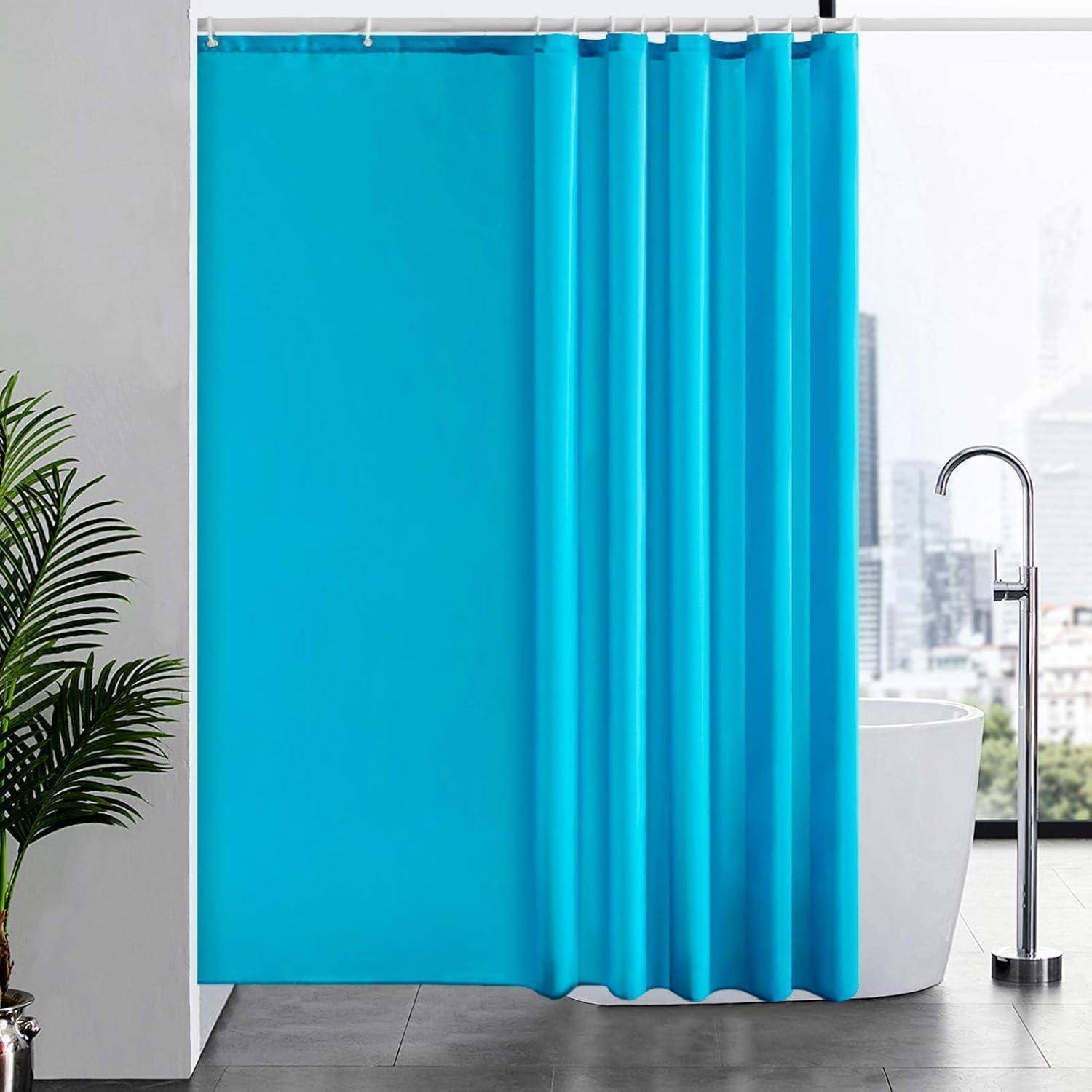 Duschvorhang Überlänge Antischimmel H200 x B200 cm (1er Pack) Teal