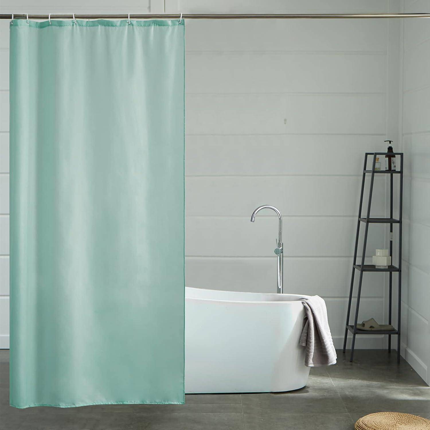 Duschvorhang Eckdusche Polyester H200 x B100 cm (1er Pack) Minzgrün