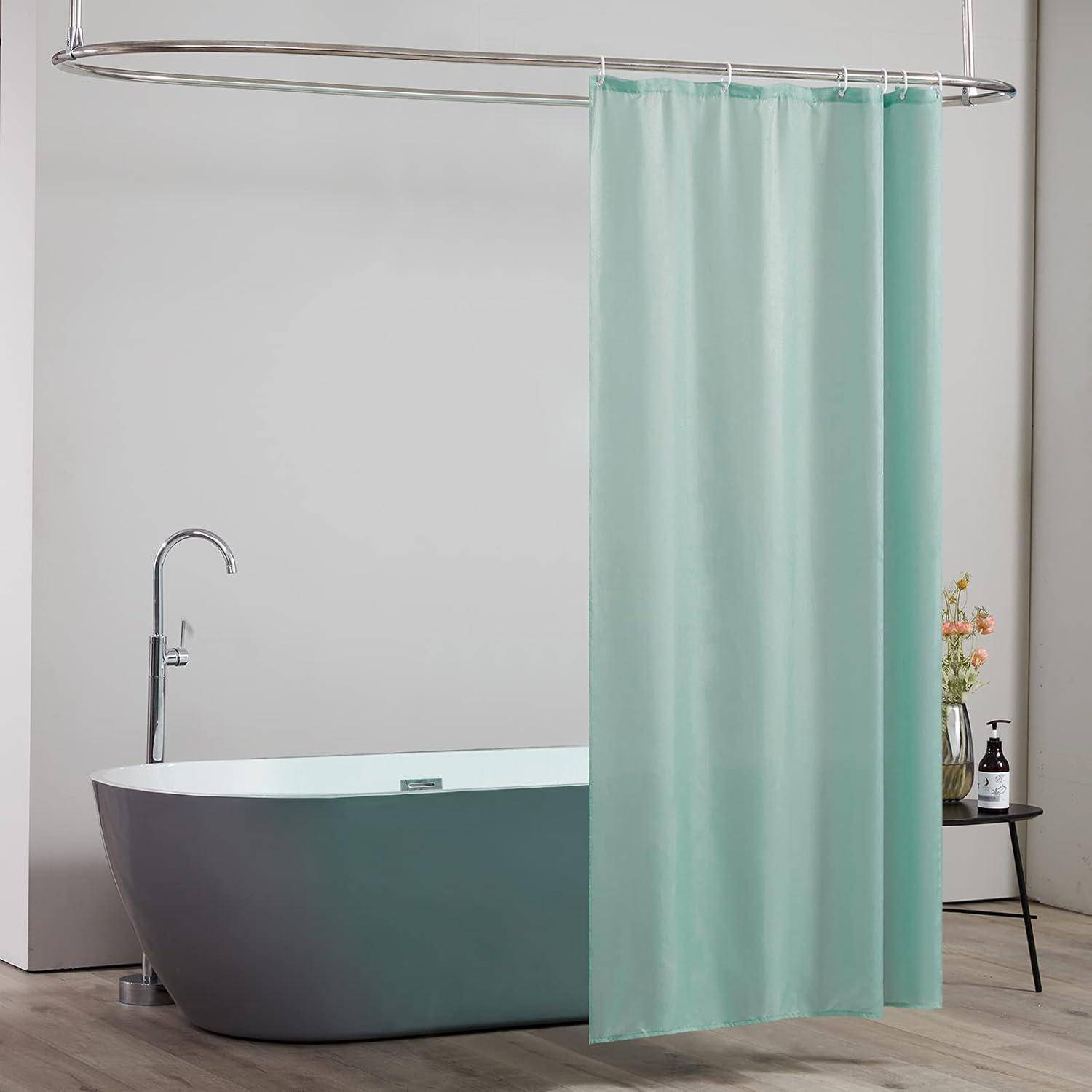 Duschvorhang Eckdusche Polyester H200 x B100 cm (1er Pack) Minzgrün