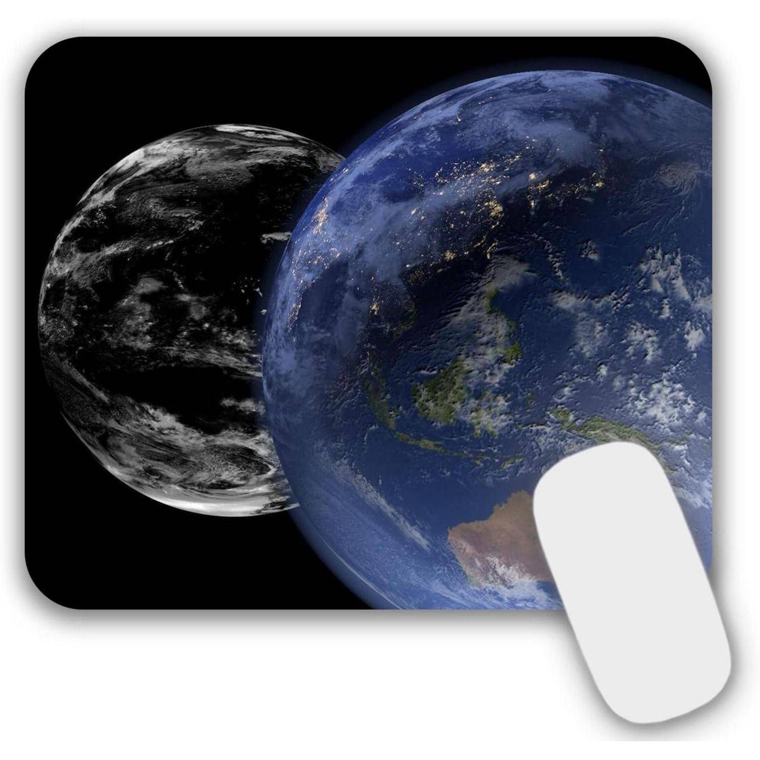 Mauspad Mousepad Rutschfest Schwarz Motiv 24x20cm PC Laptop 216
