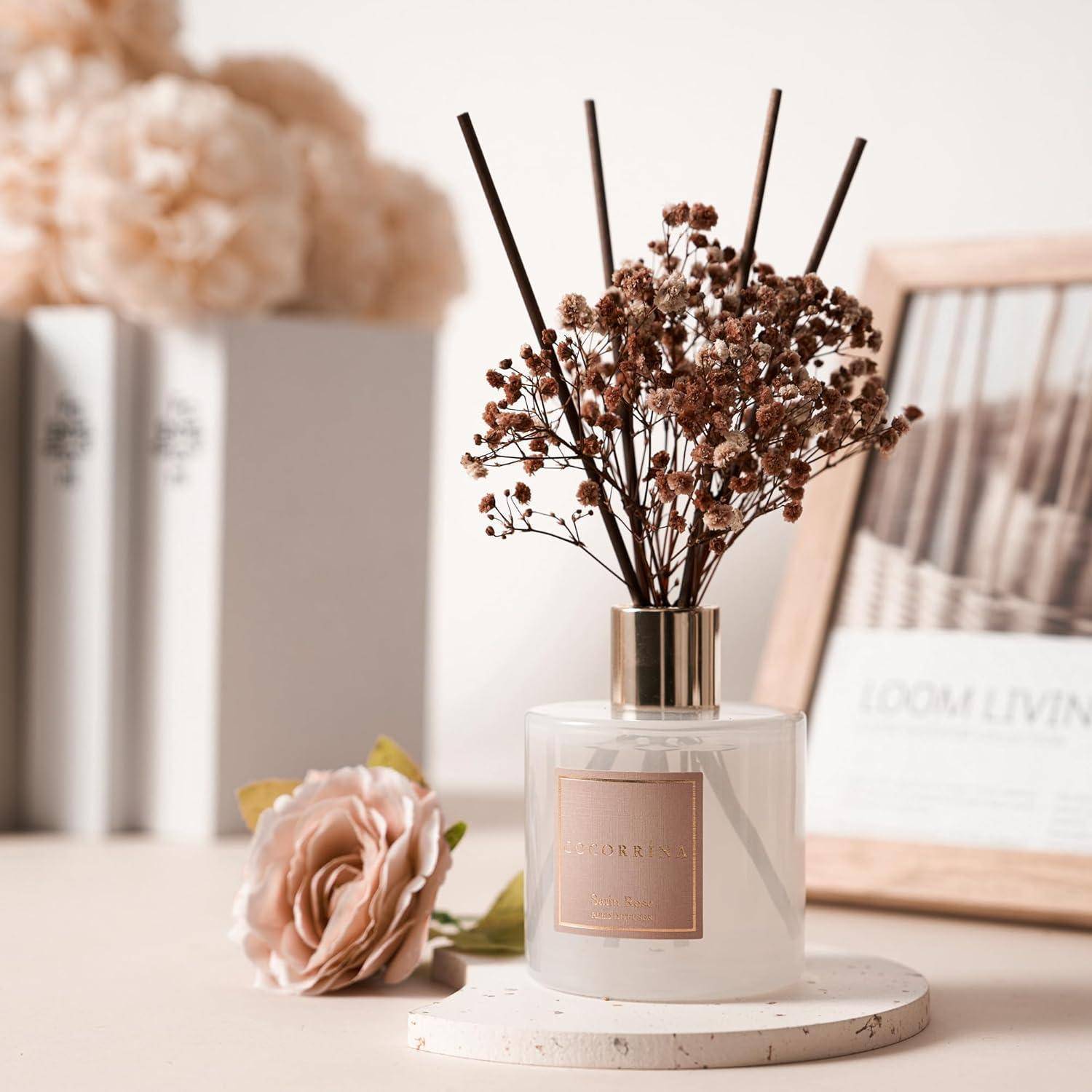 Raumduft Reed Diffuser Satin Rose Raumduft 200ML 1 Stück