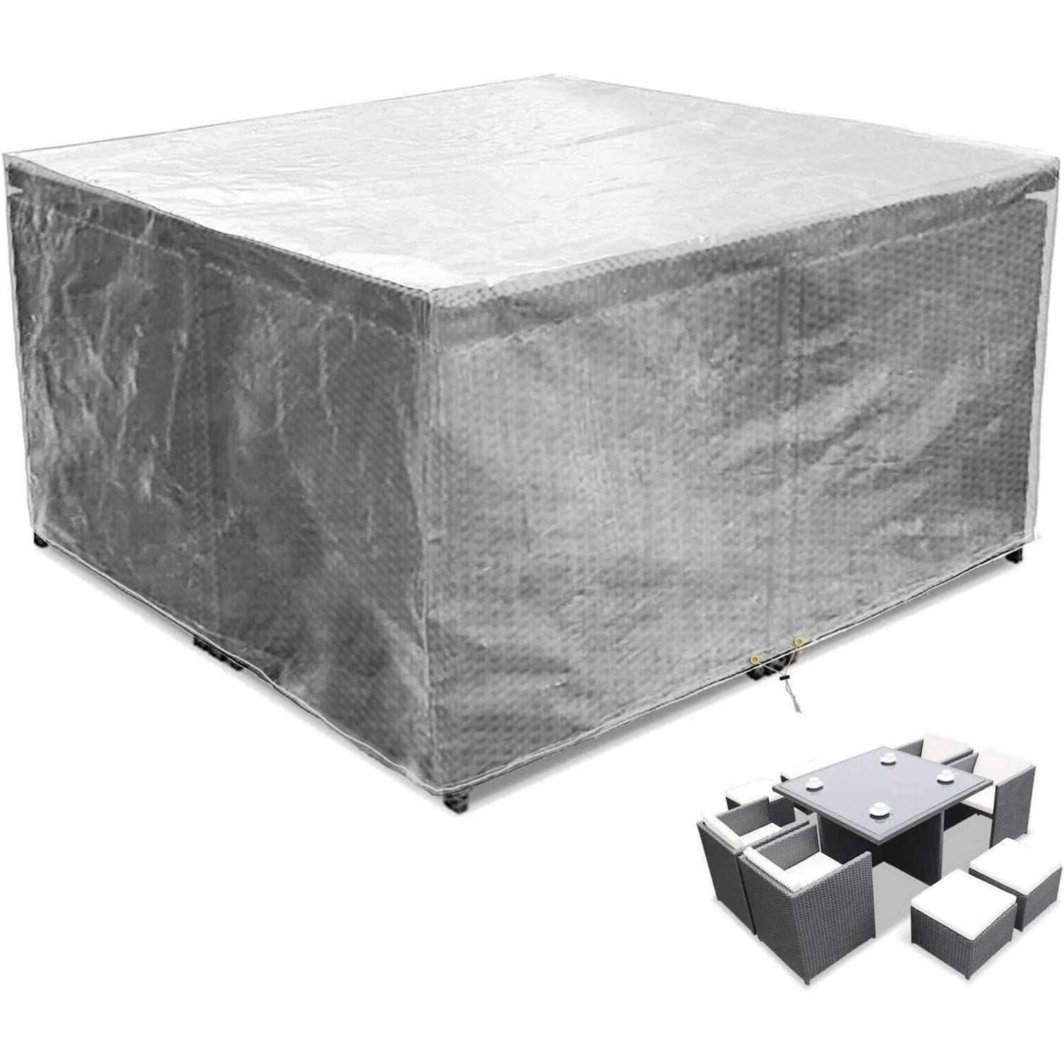 Abdeckung Gartenmöbel Terrassenmöbel 135x135x71cm Transparent