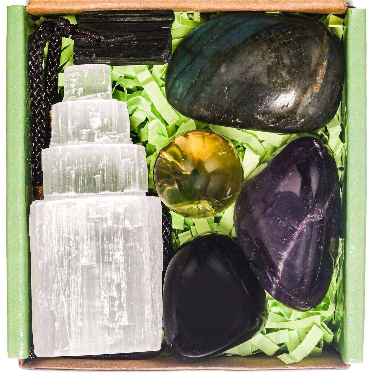 Heilsteine Set Kristalle Edelsteine Kristalltherapie Reiki Schutz