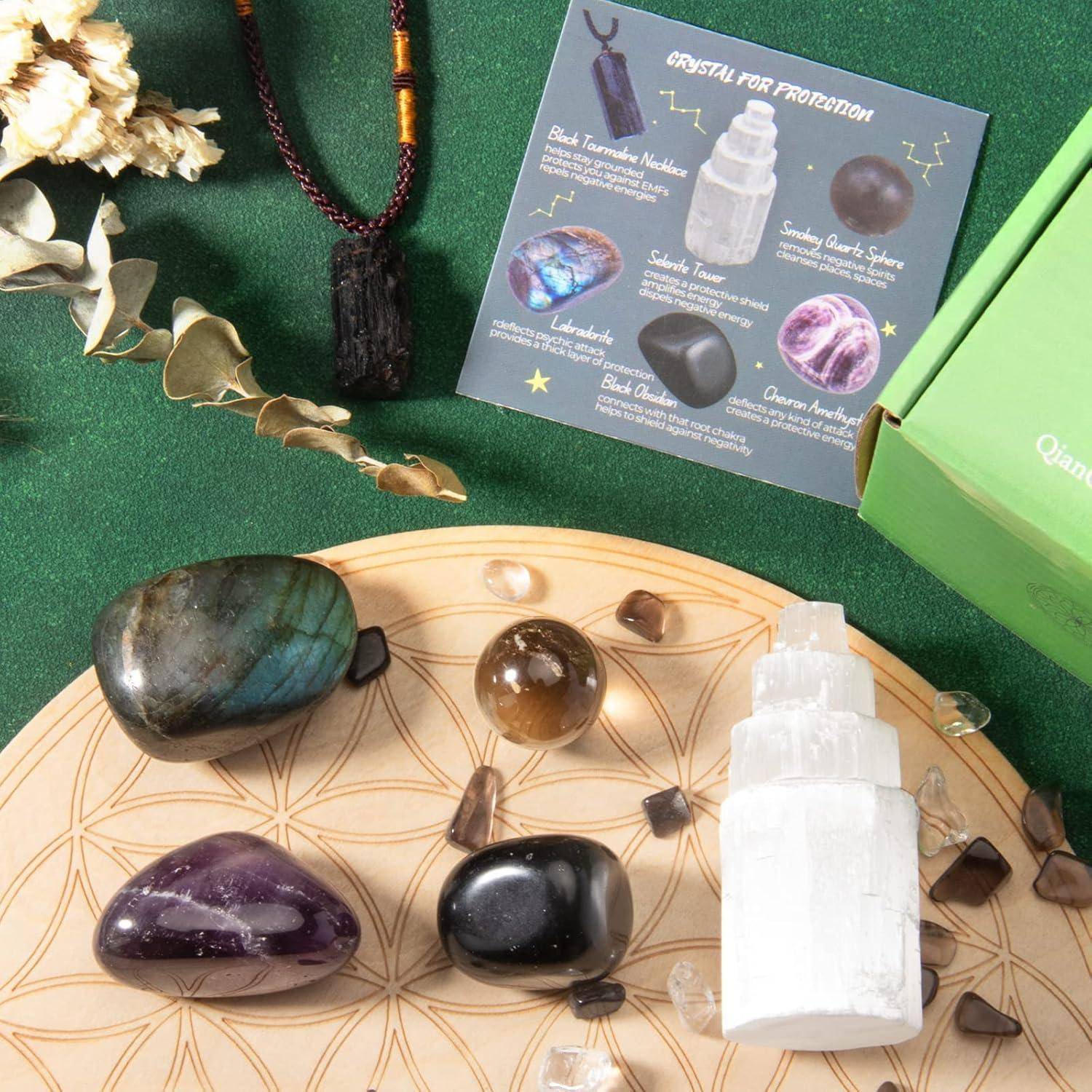 Heilsteine Set Kristalle Edelsteine Kristalltherapie Reiki Schutz