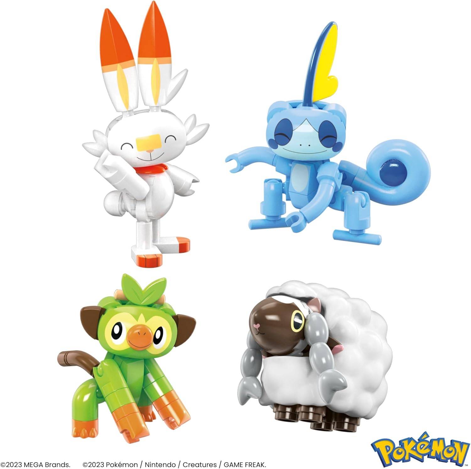 MEGA Pokémon Trainerteam HTJ758 Pokébällen 6+ Pikachu Bisasam Bisasam Schiggy