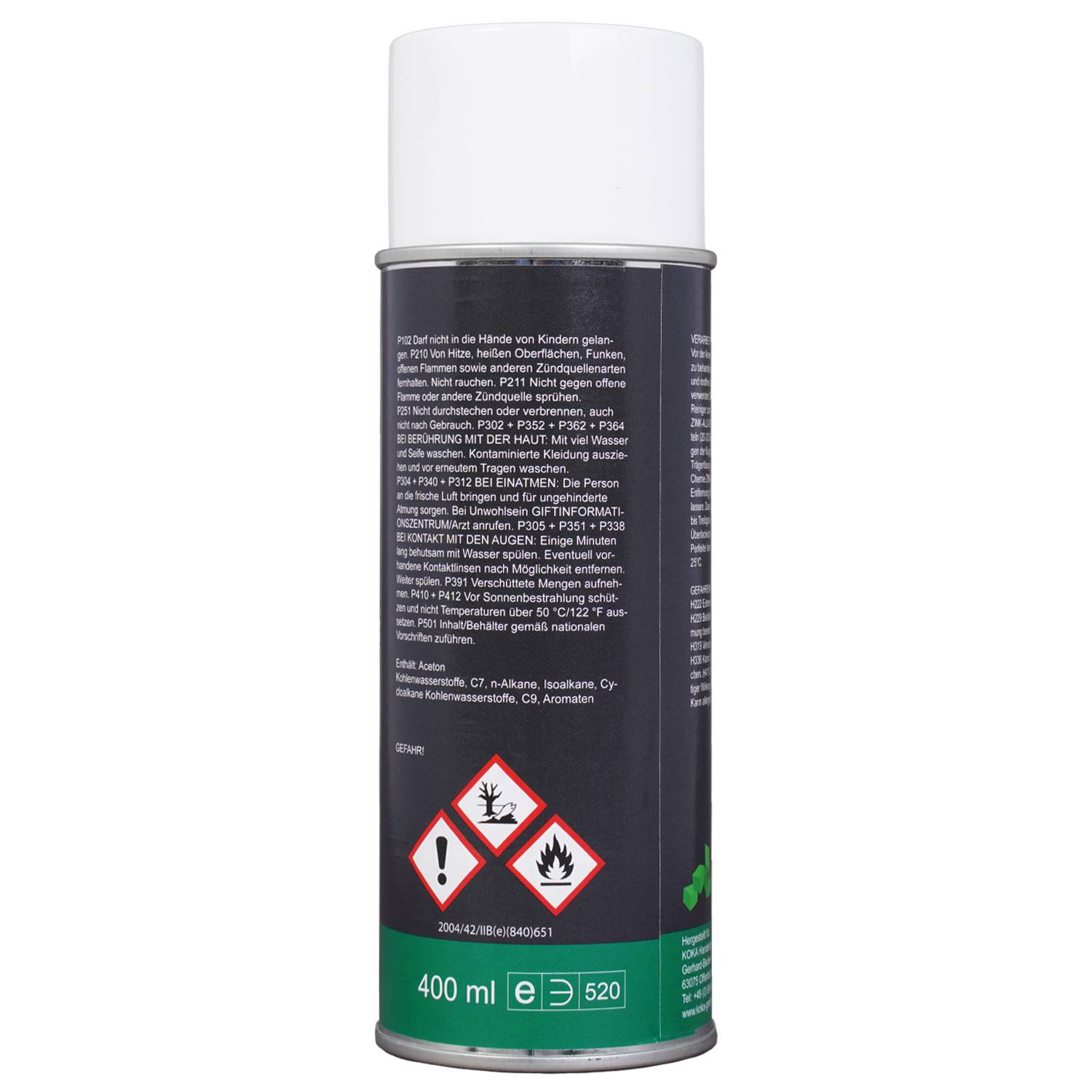 KOKA Zinkspray 400ml Zink Alu Spray Hell Rostschutz Grundierung Korrosionsschutz
