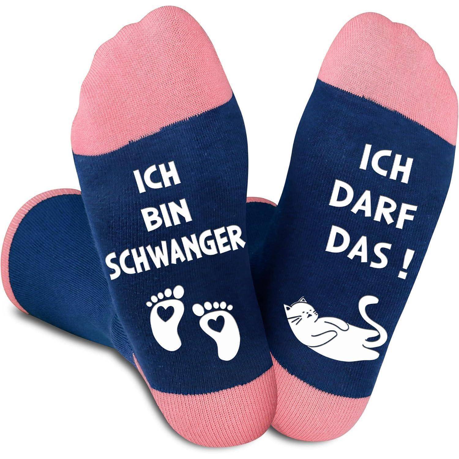 Schwangerschaftssocken rutschfest Geschenk werdende Mutter Muttertag