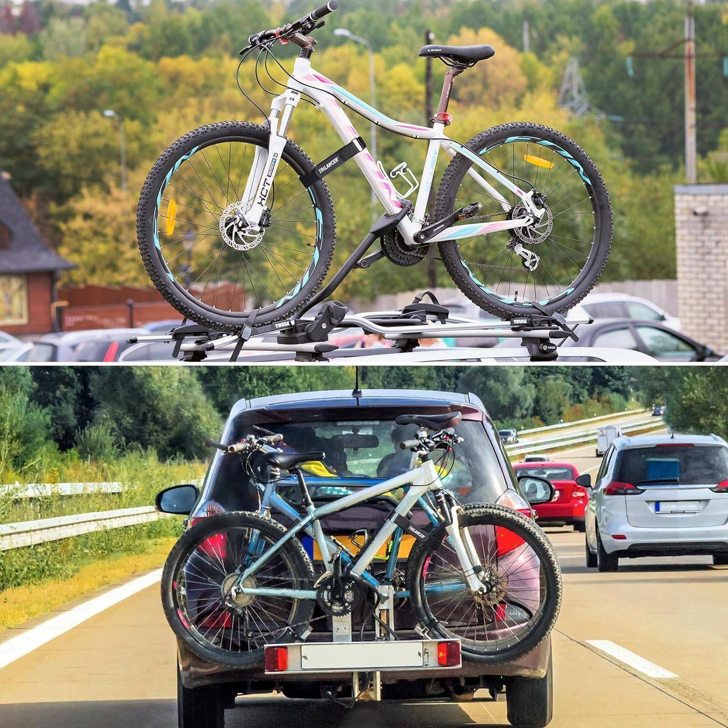 Fahrradträgergurte 2er-Pack verstellbar für Auto Wandhalterung 75 cm x